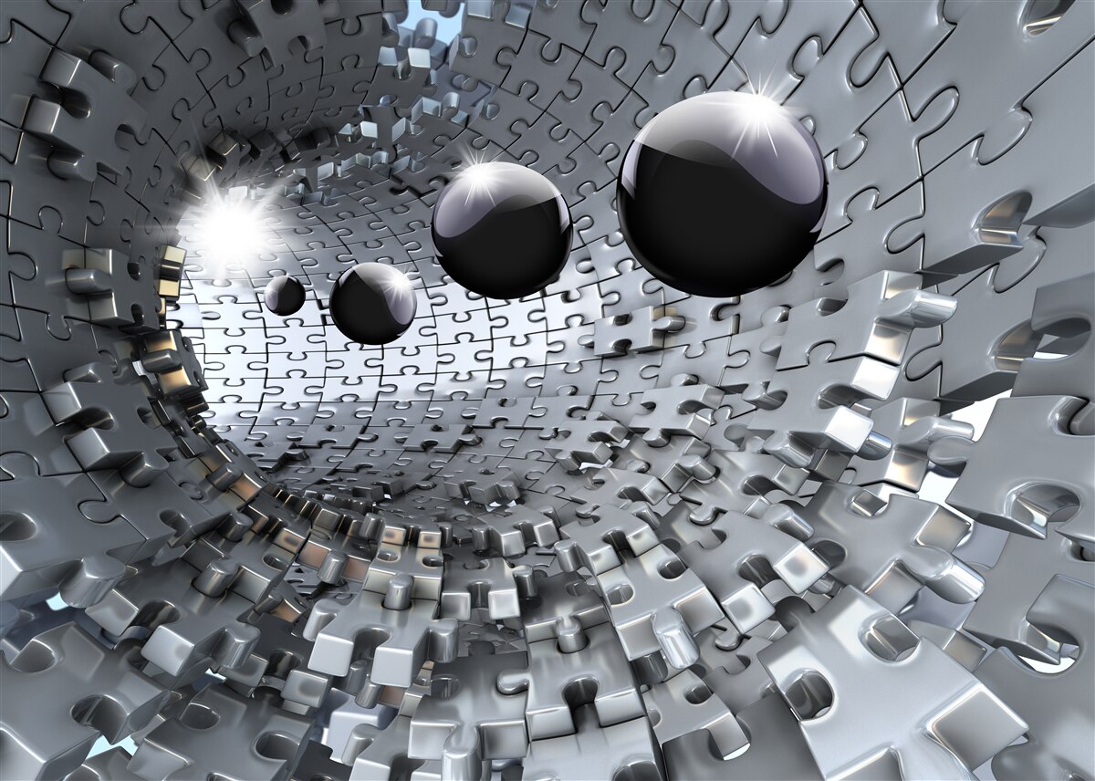 Fototapeta čierne gule miznú za obzorom