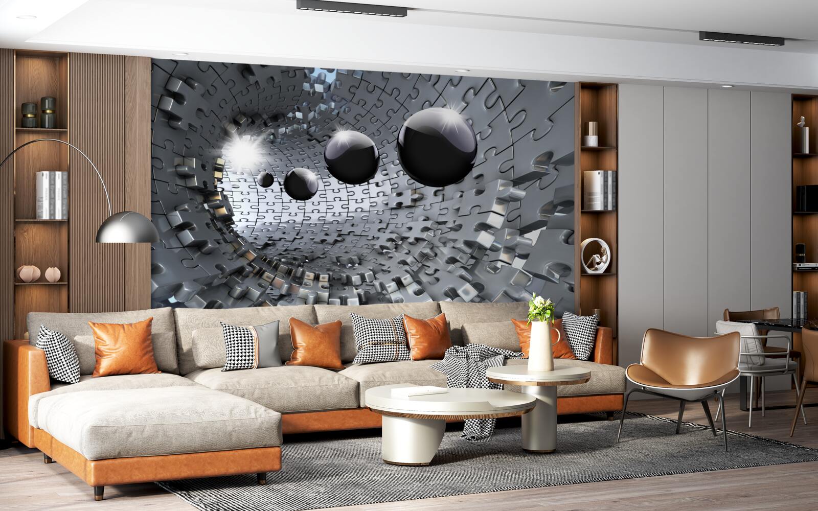 Fototapeta čierne gule miznú za obzorom