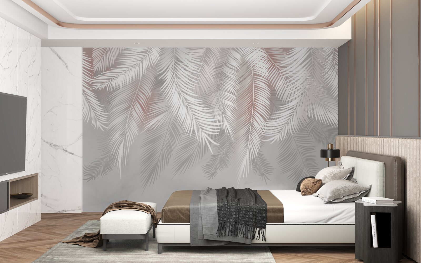 Fototapeta biele, krehké a jemné listy