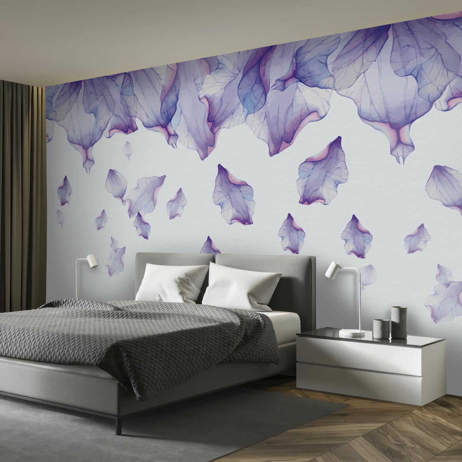 Fototapeta padajúce fialové kvety kosatca