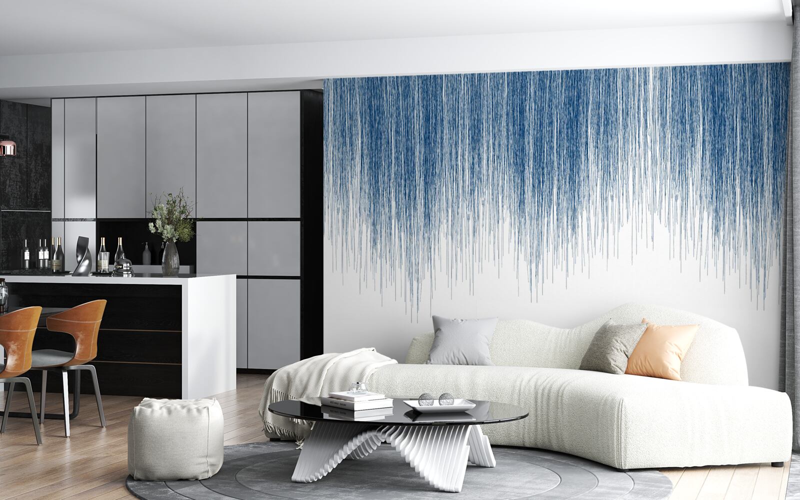 Fototapeta jemný modrý zvuk