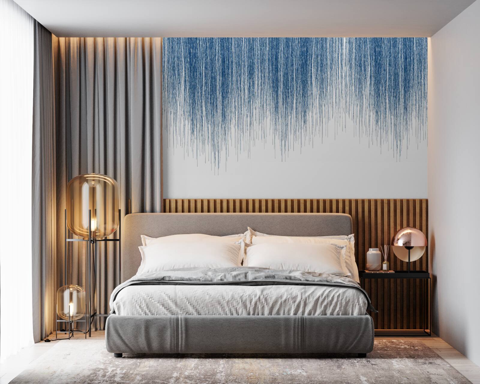 Fototapeta jemný modrý zvuk