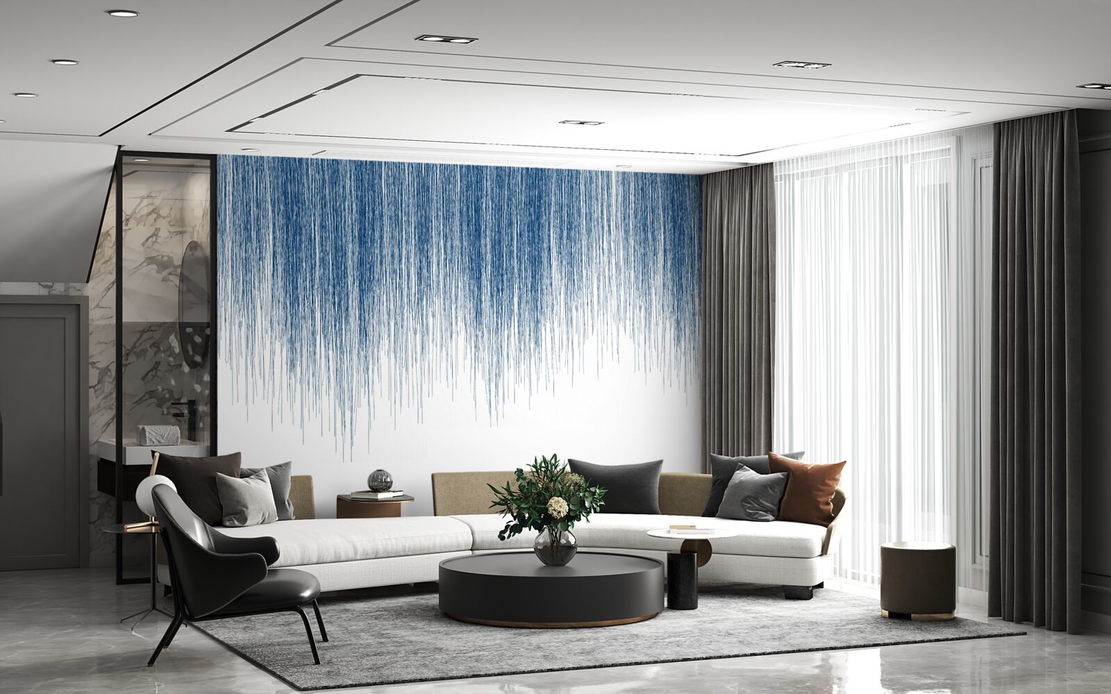 Fototapeta jemný modrý zvuk