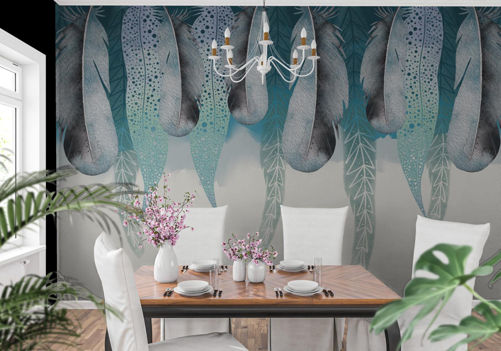 Fototapeta abstraktné pozadie s obrázkom peria