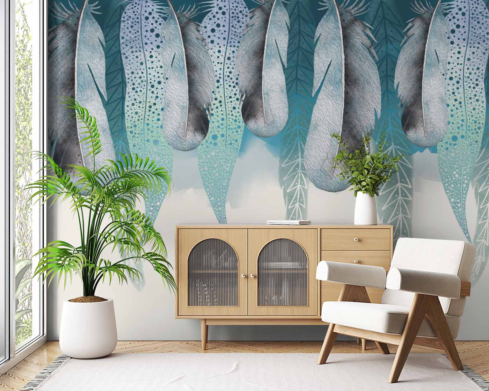 Fototapeta abstraktné pozadie s obrázkom peria