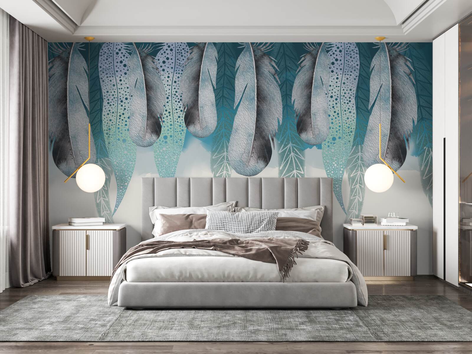 Fototapeta abstraktné pozadie s obrázkom peria