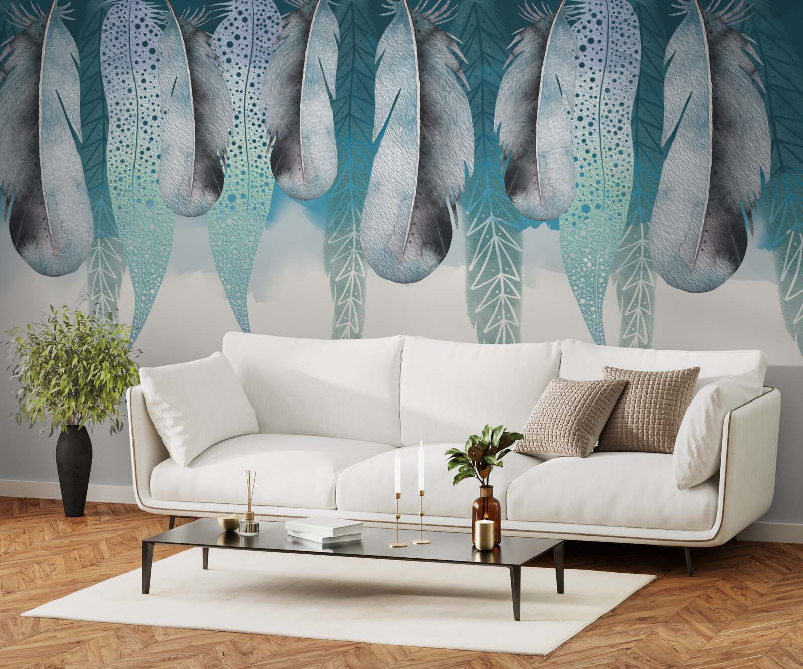 Fototapeta abstraktné pozadie s obrázkom peria