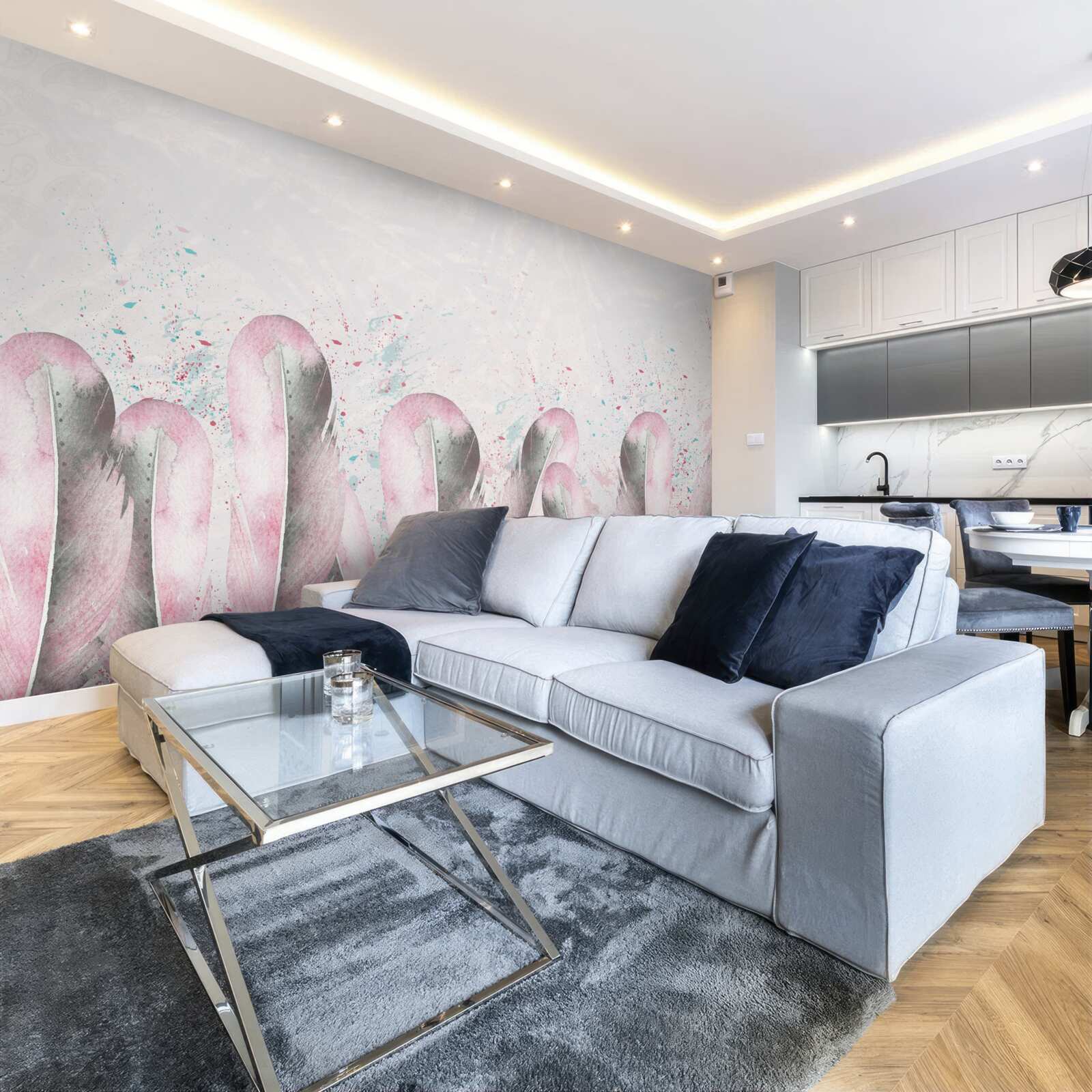 Fototapeta pochúťka ružového peria