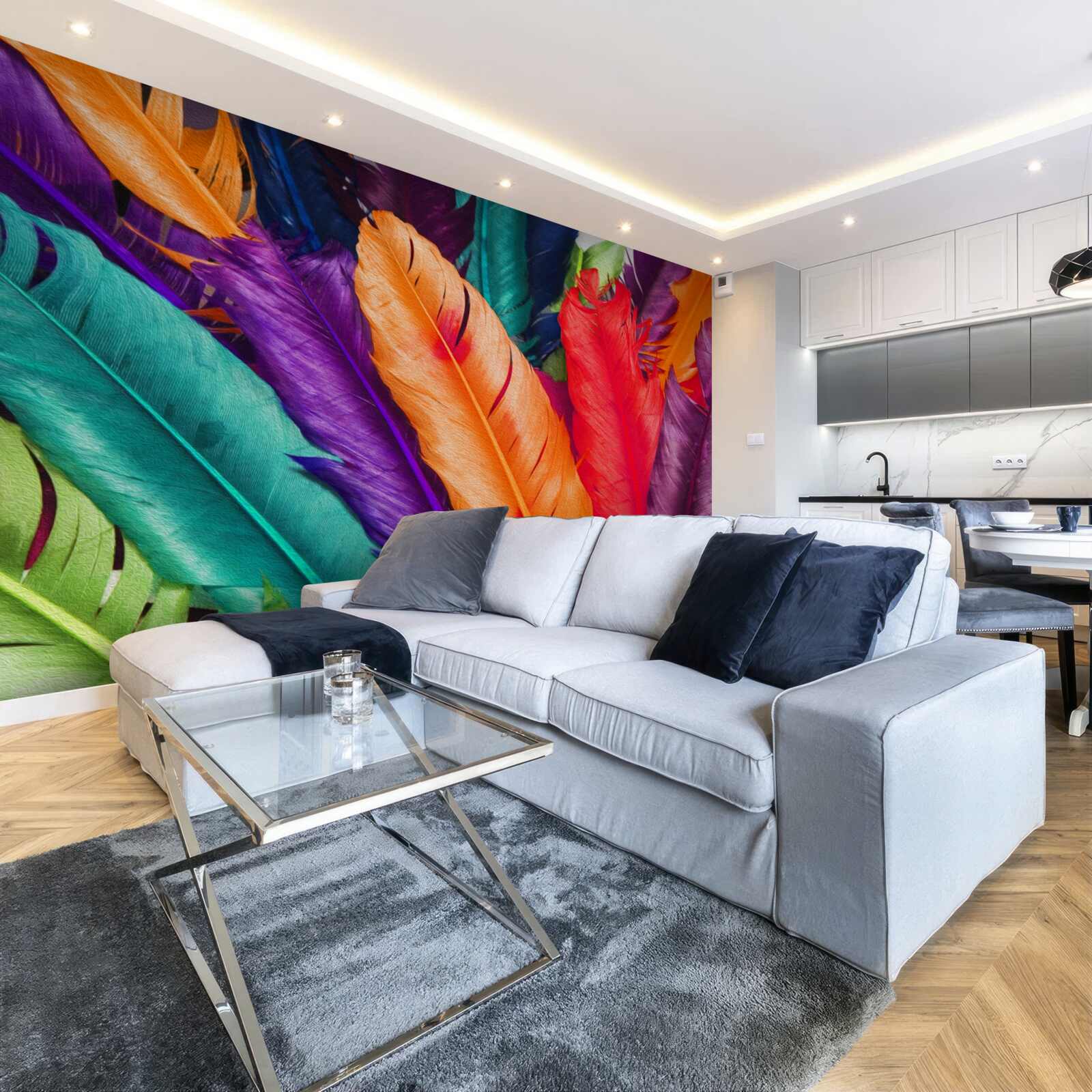 Fototapeta mimoriadne bohaté, lesklé perie