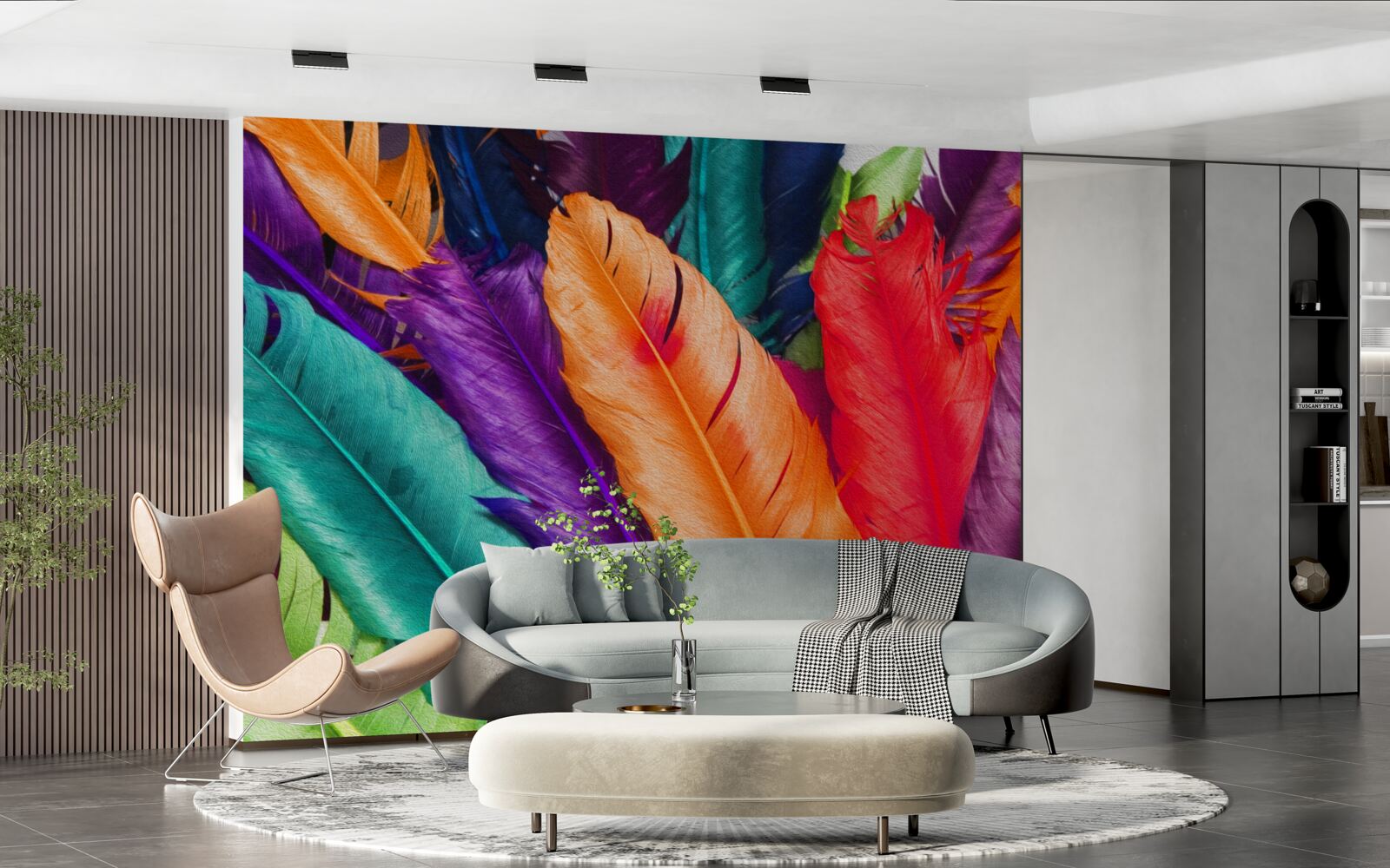 Fototapeta mimoriadne bohaté, lesklé perie