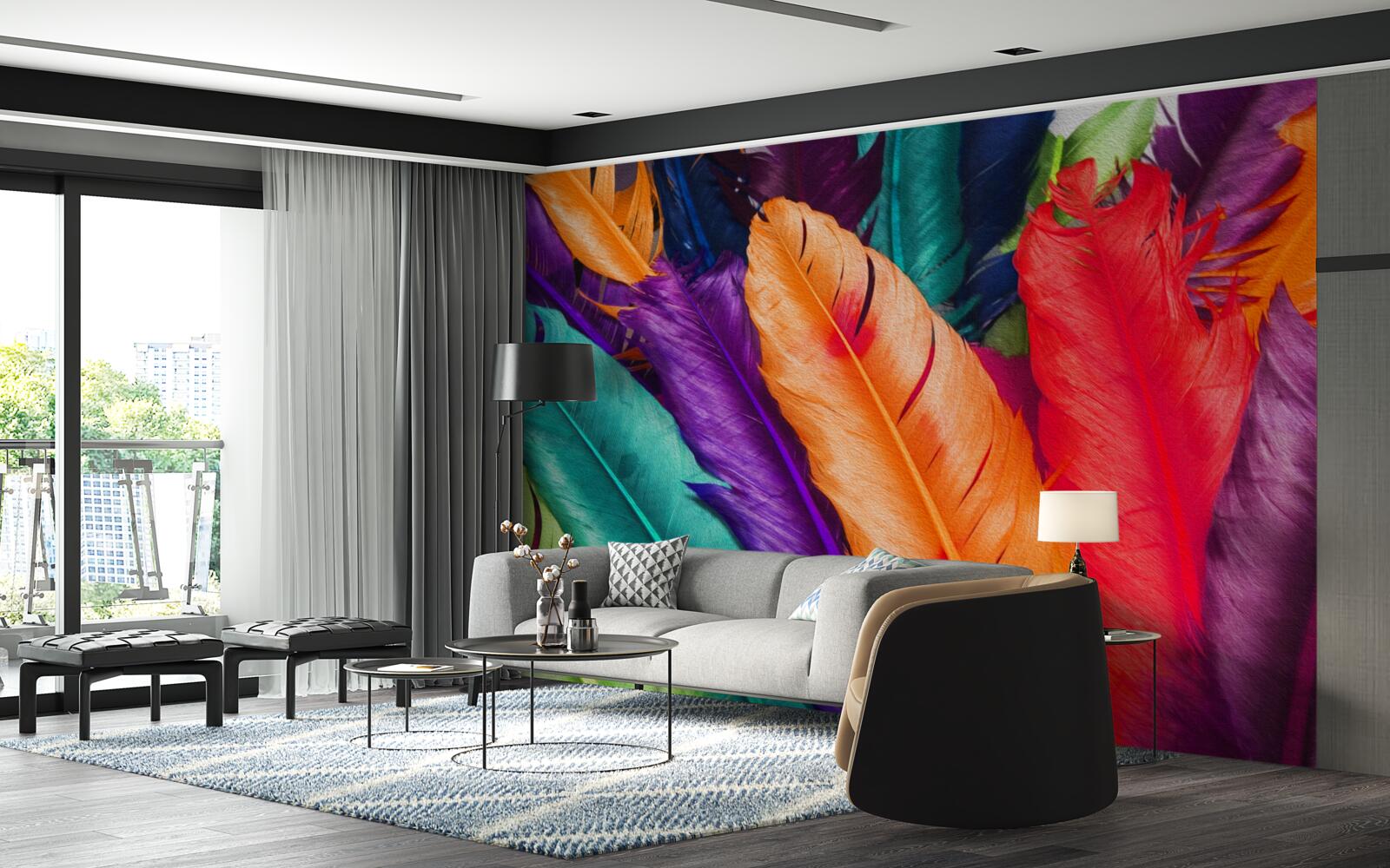 Fototapeta mimoriadne bohaté, lesklé perie