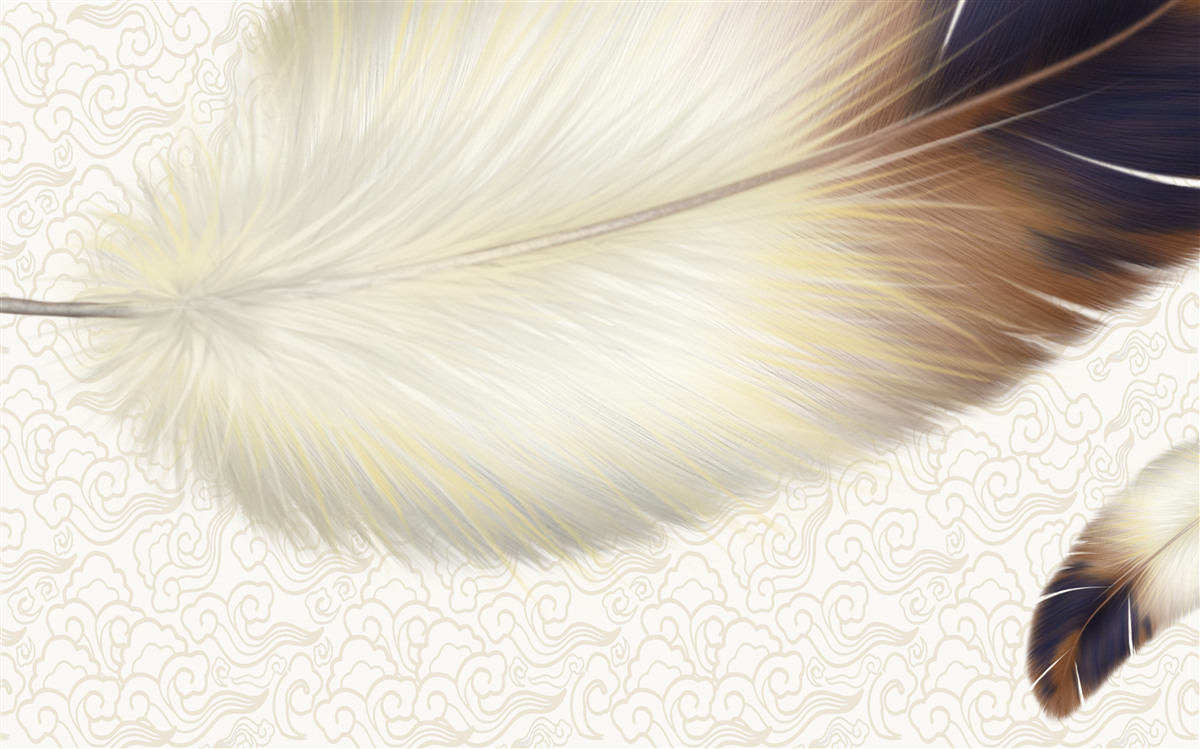 Fototapeta perie sú biele s hnedými okrajmi