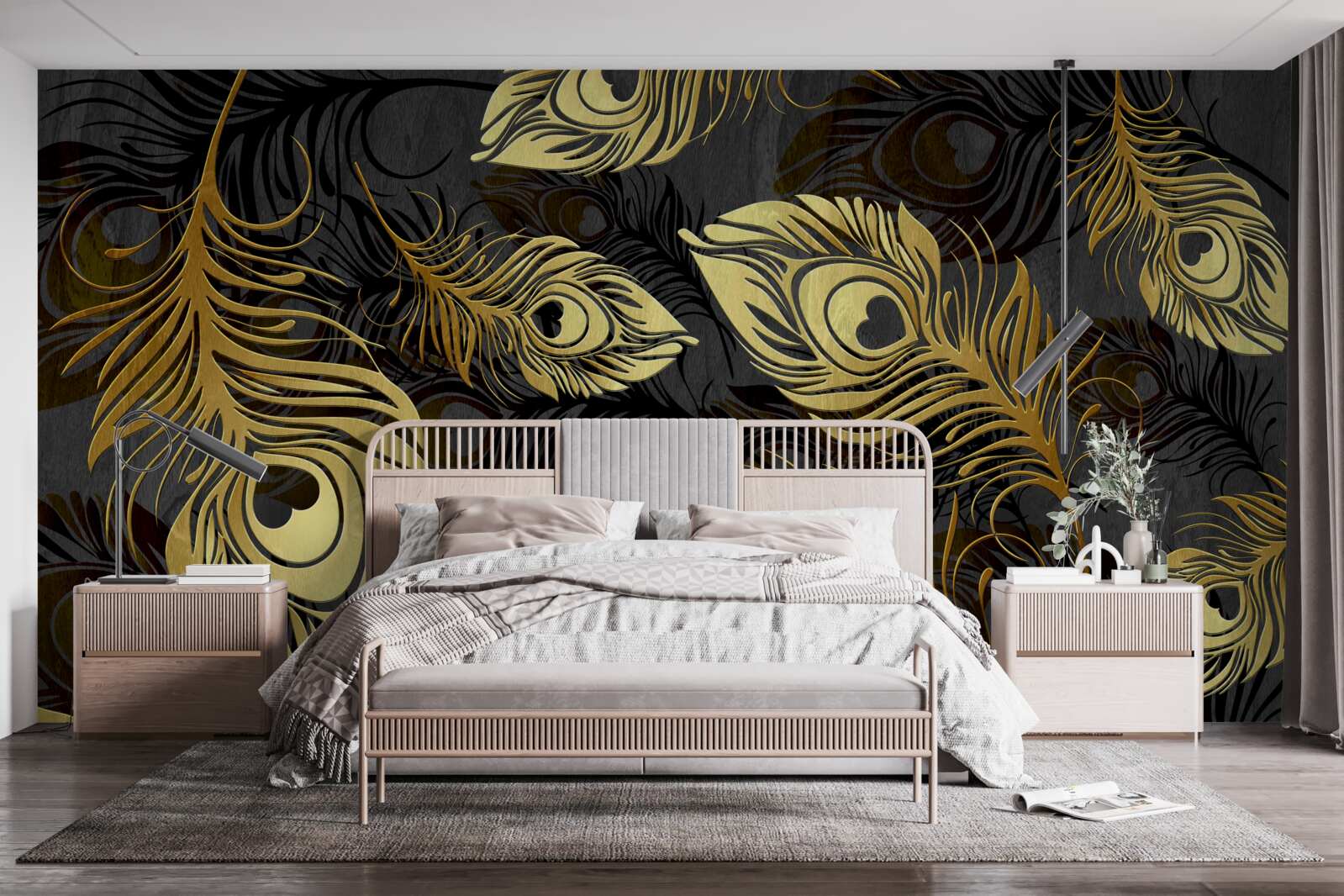 Fototapeta lesklé zlaté pierka