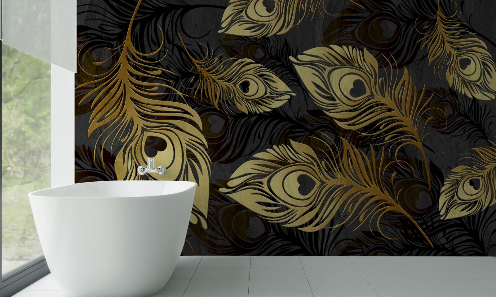 Fototapeta lesklé zlaté pierka