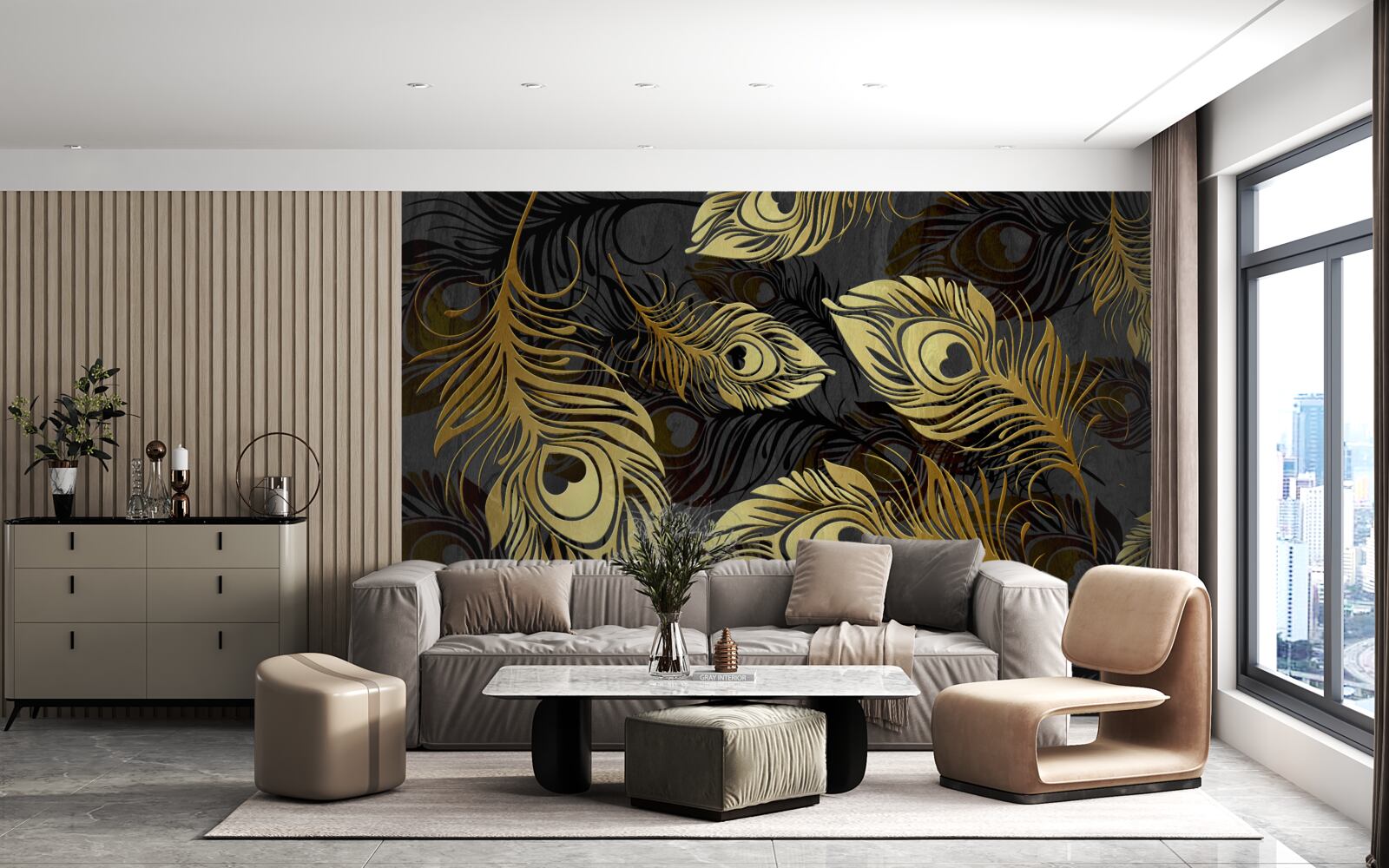 Fototapeta lesklé zlaté pierka