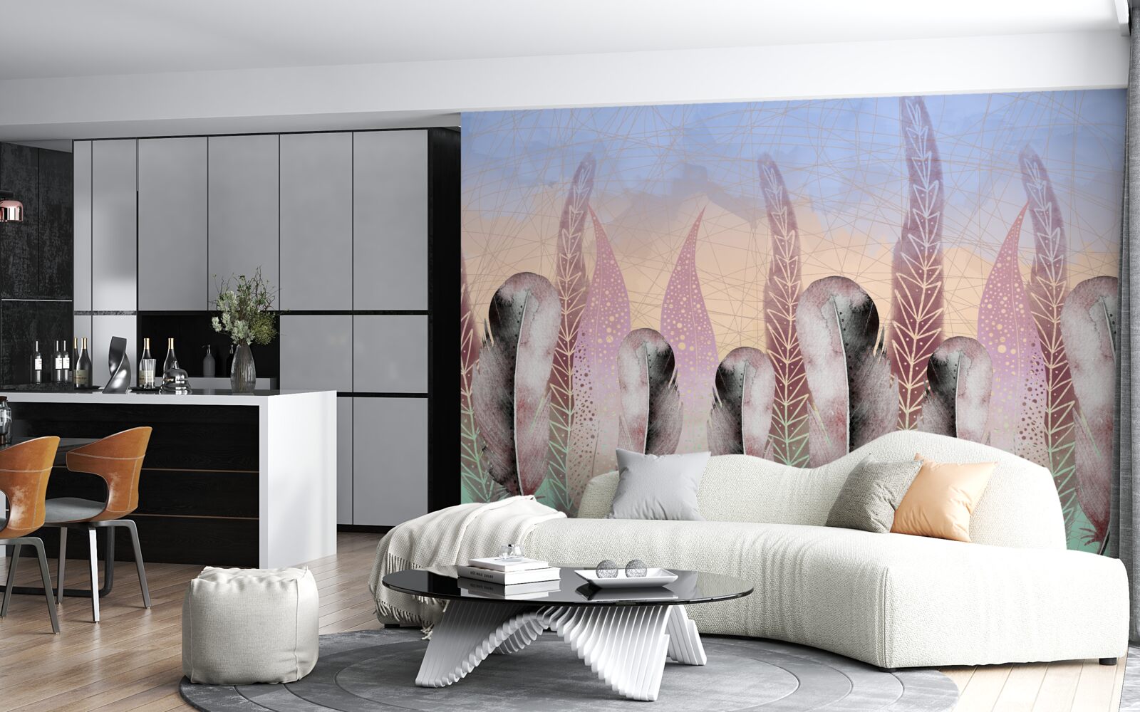 Fototapeta vektorová kolekcia peria