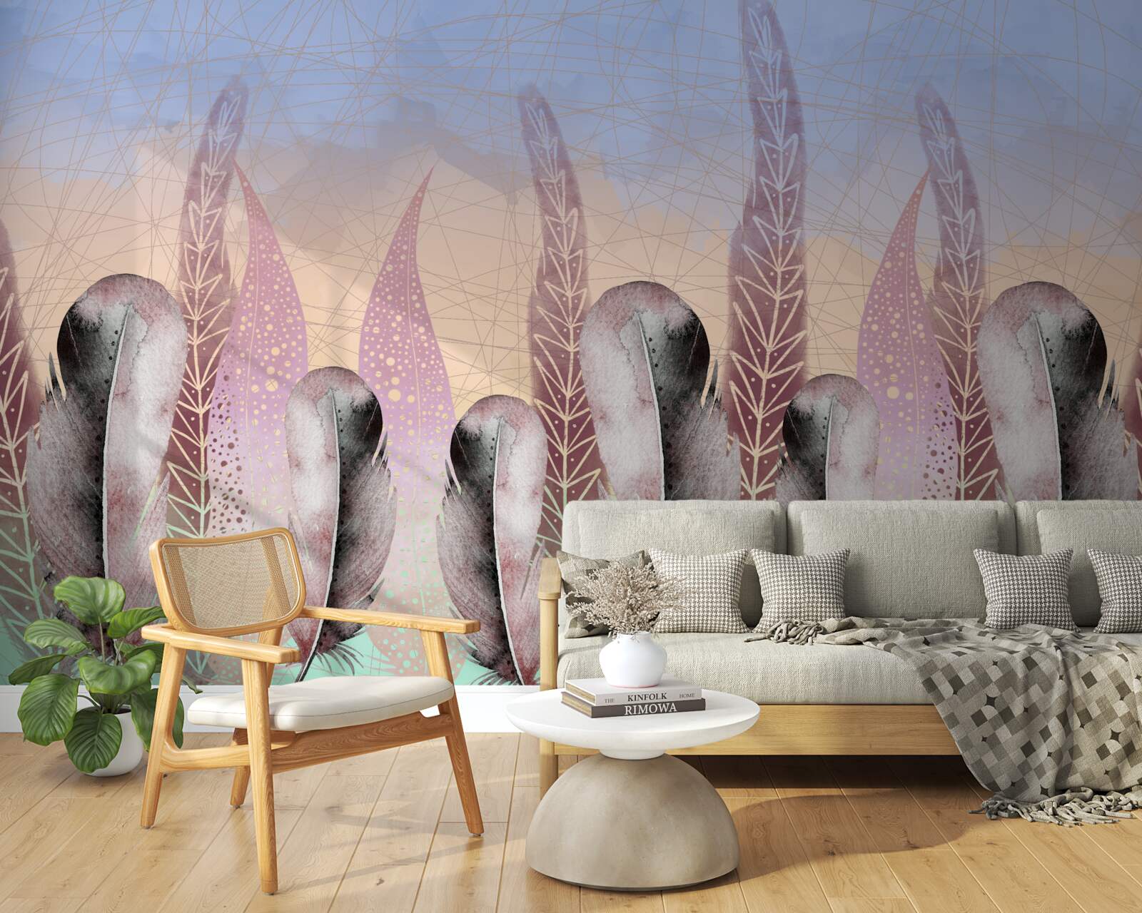 Fototapeta vektorová kolekcia peria