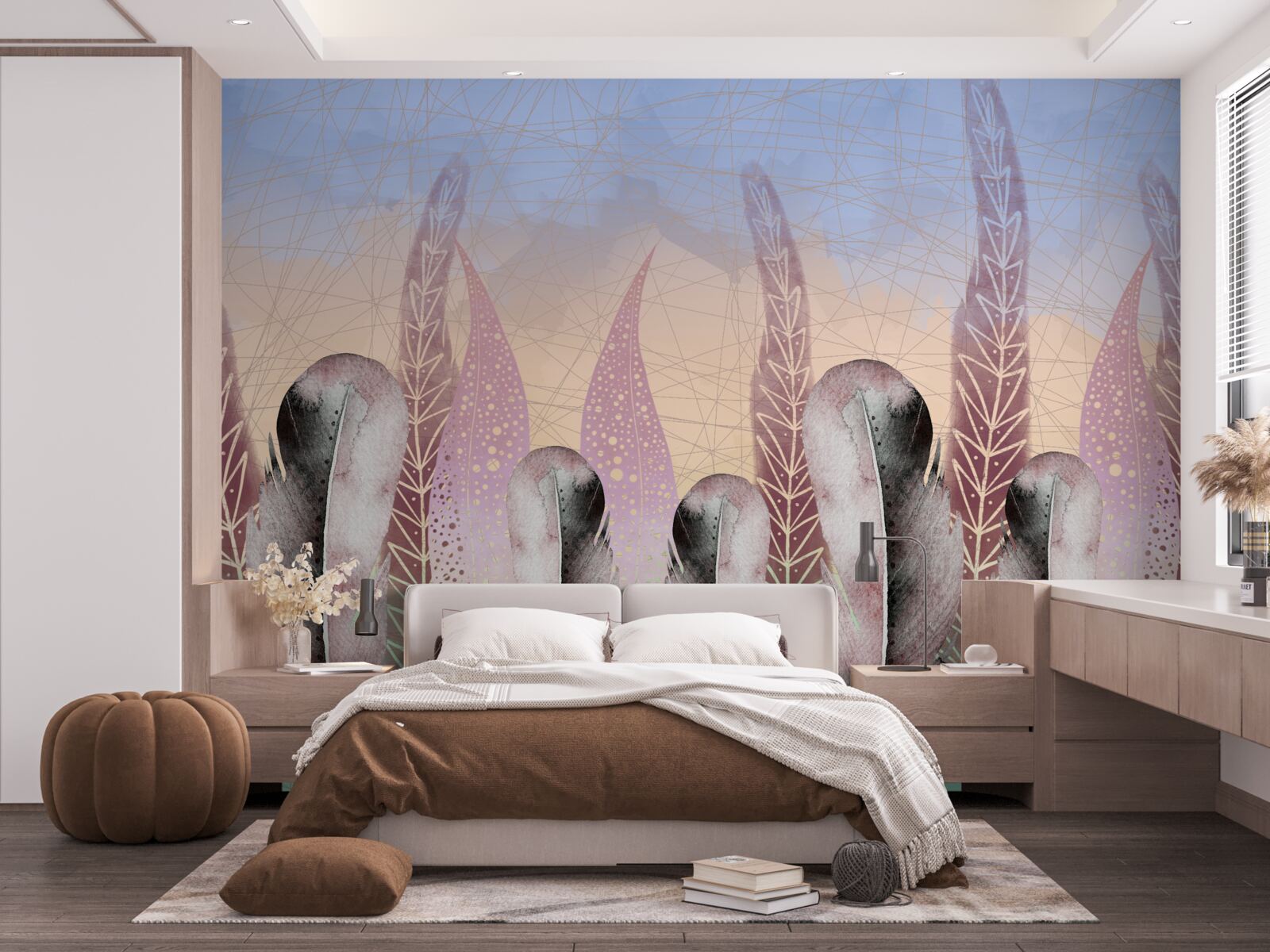 Fototapeta vektorová kolekcia peria