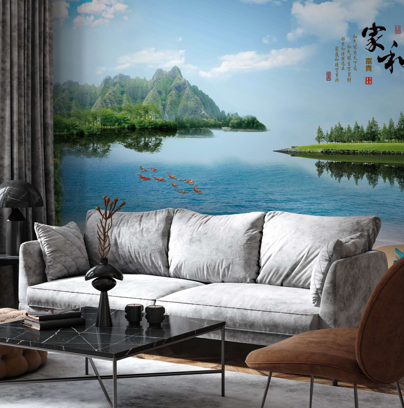 Fototapeta farebná letná krajina