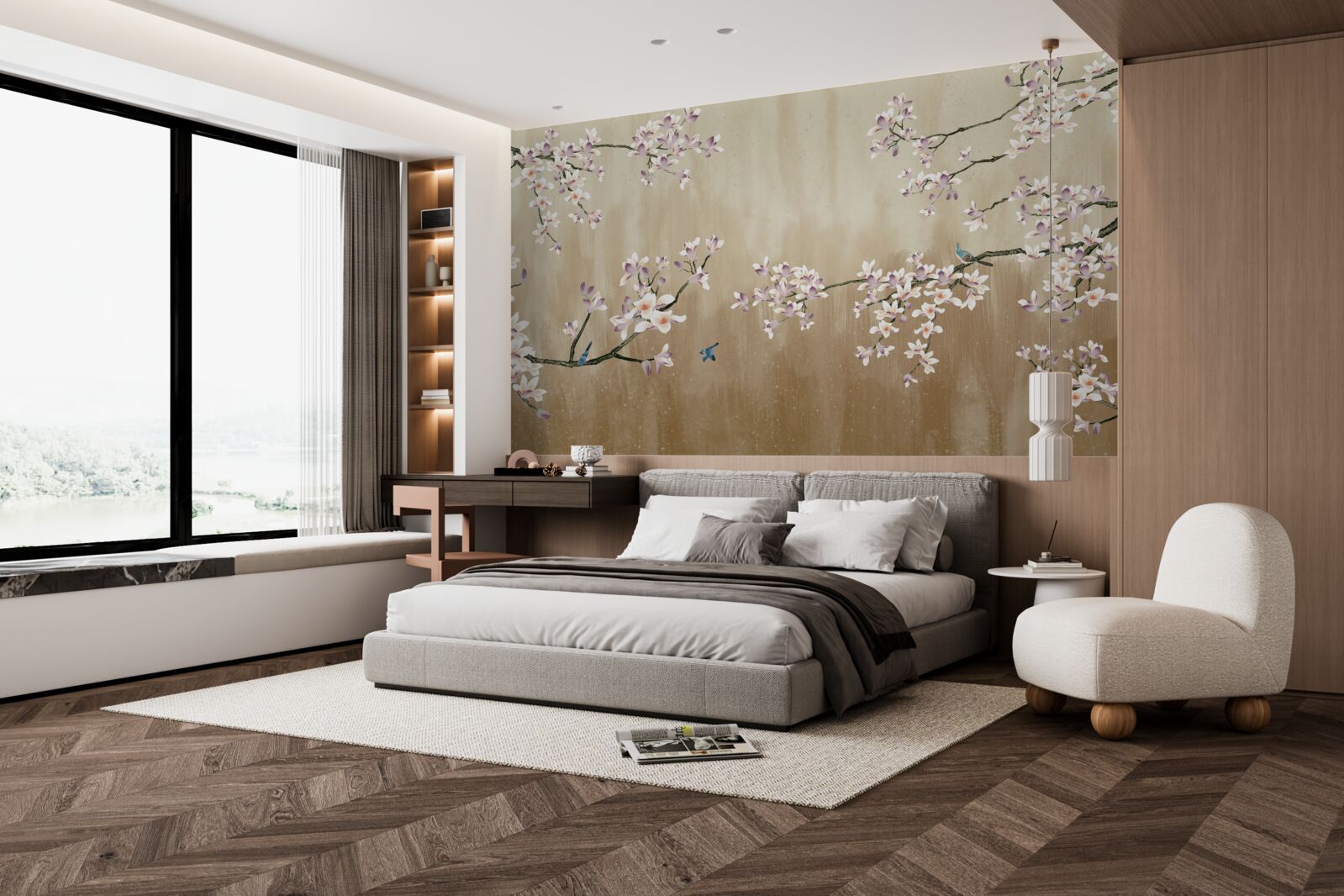 Fototapeta kvety kvitli a robili radosť vtákom