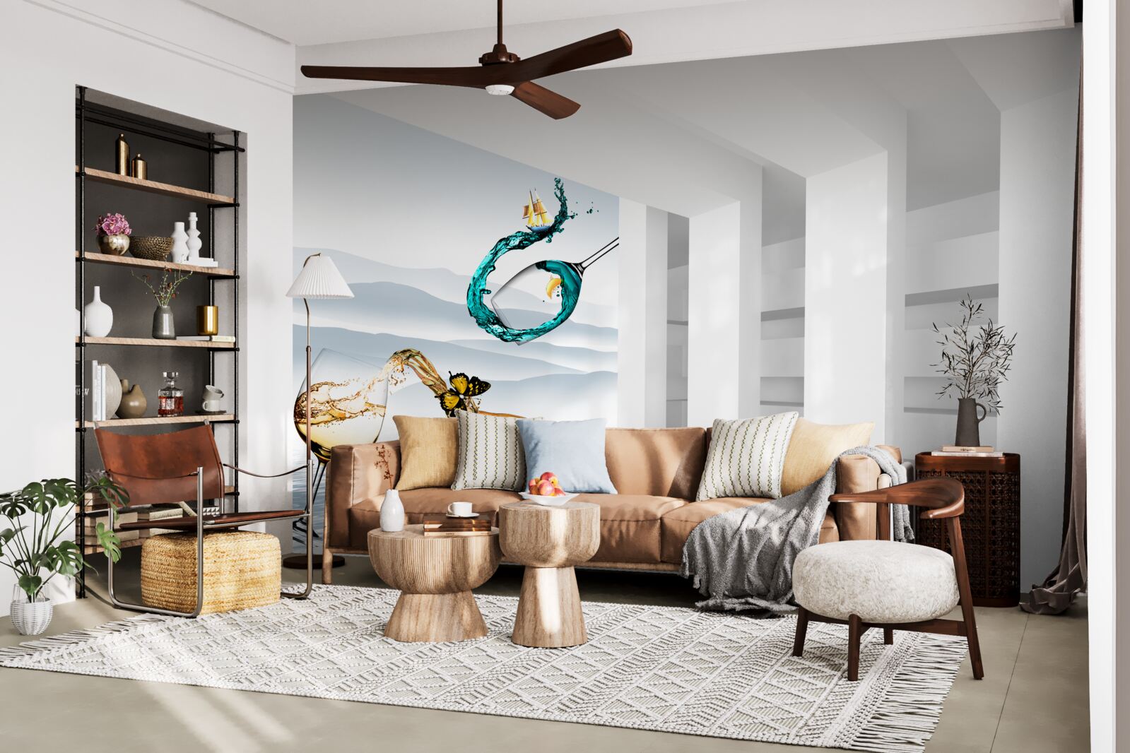 Fototapeta abstraktné obrázky pohárov s nápojmi