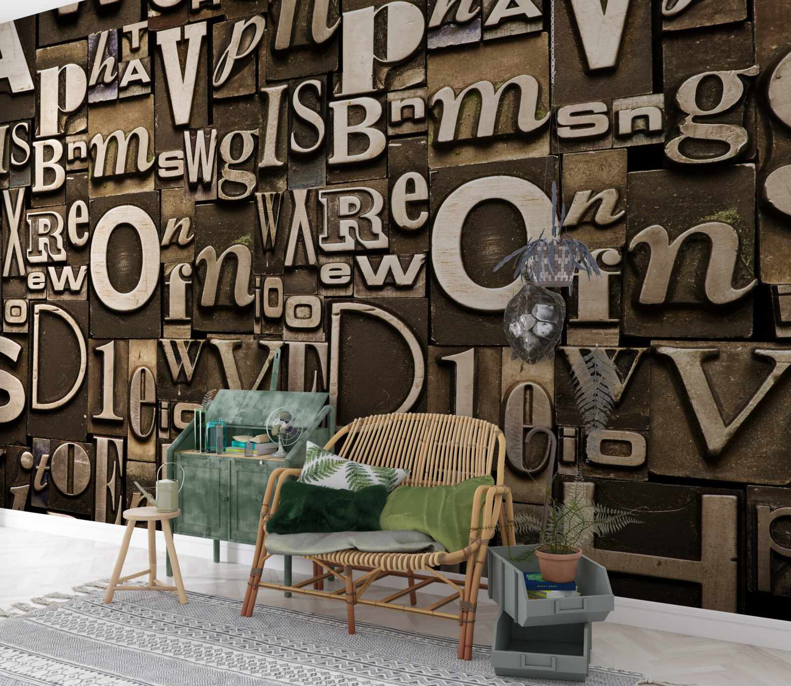 Fototapeta rôzne symboly na bordovej doske