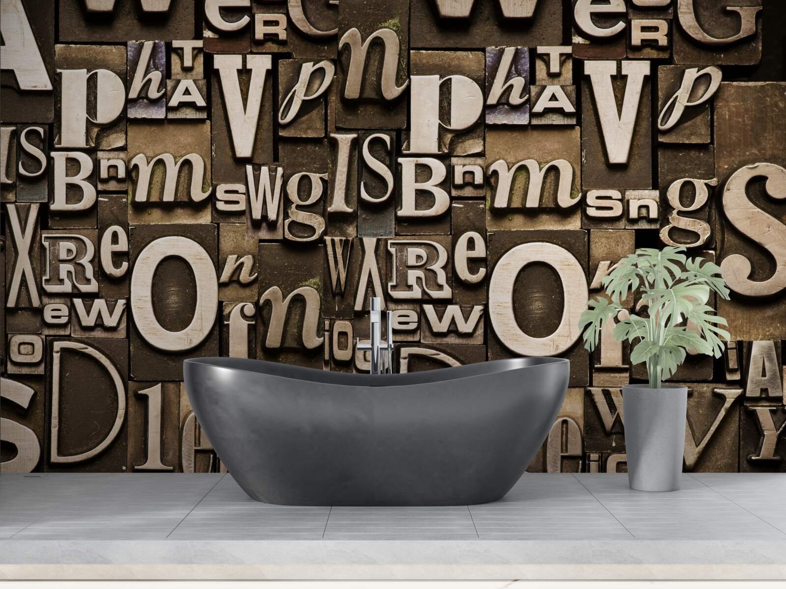 Fototapeta rôzne symboly na bordovej doske