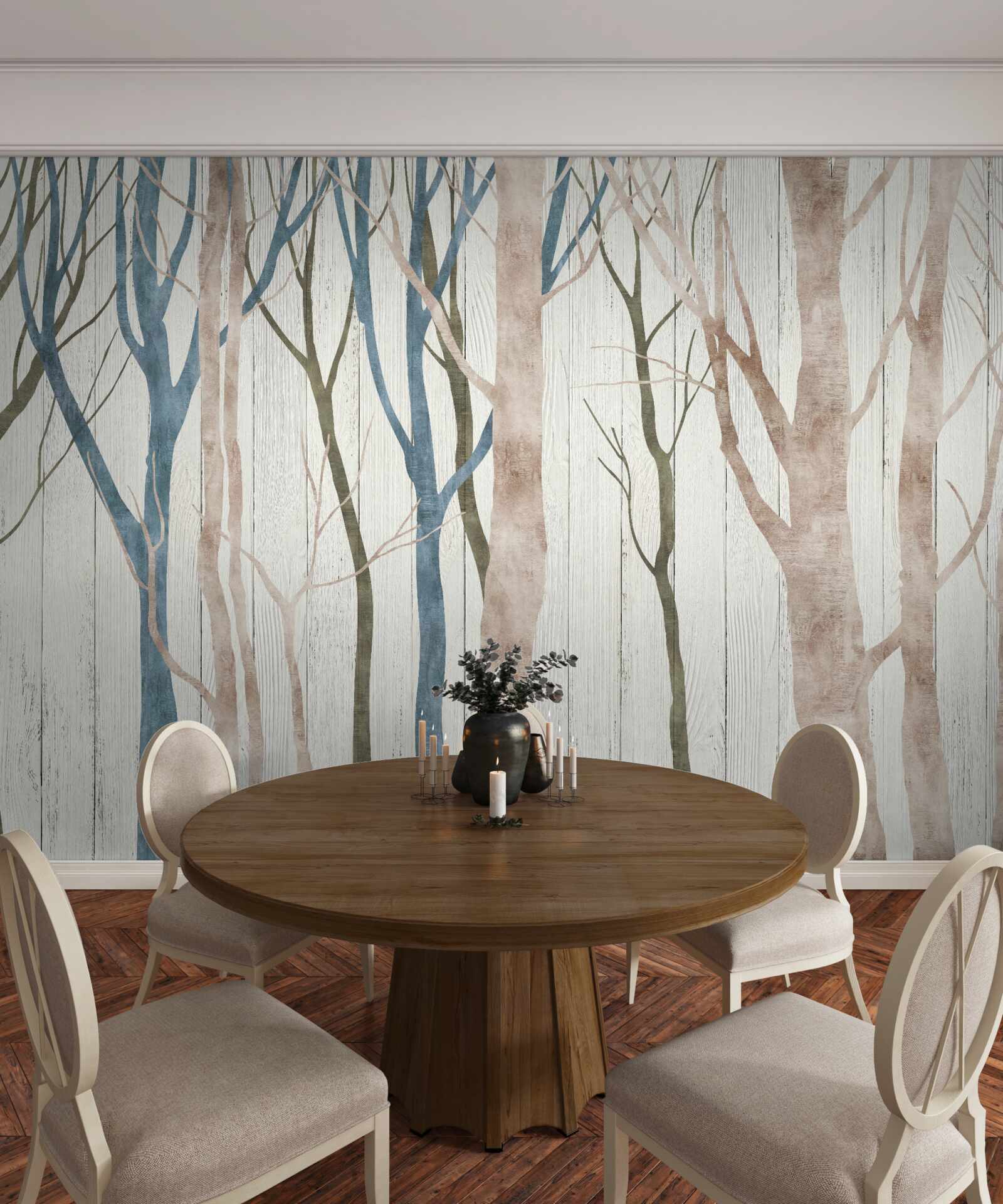 Fototapeta obraz chudého lesa