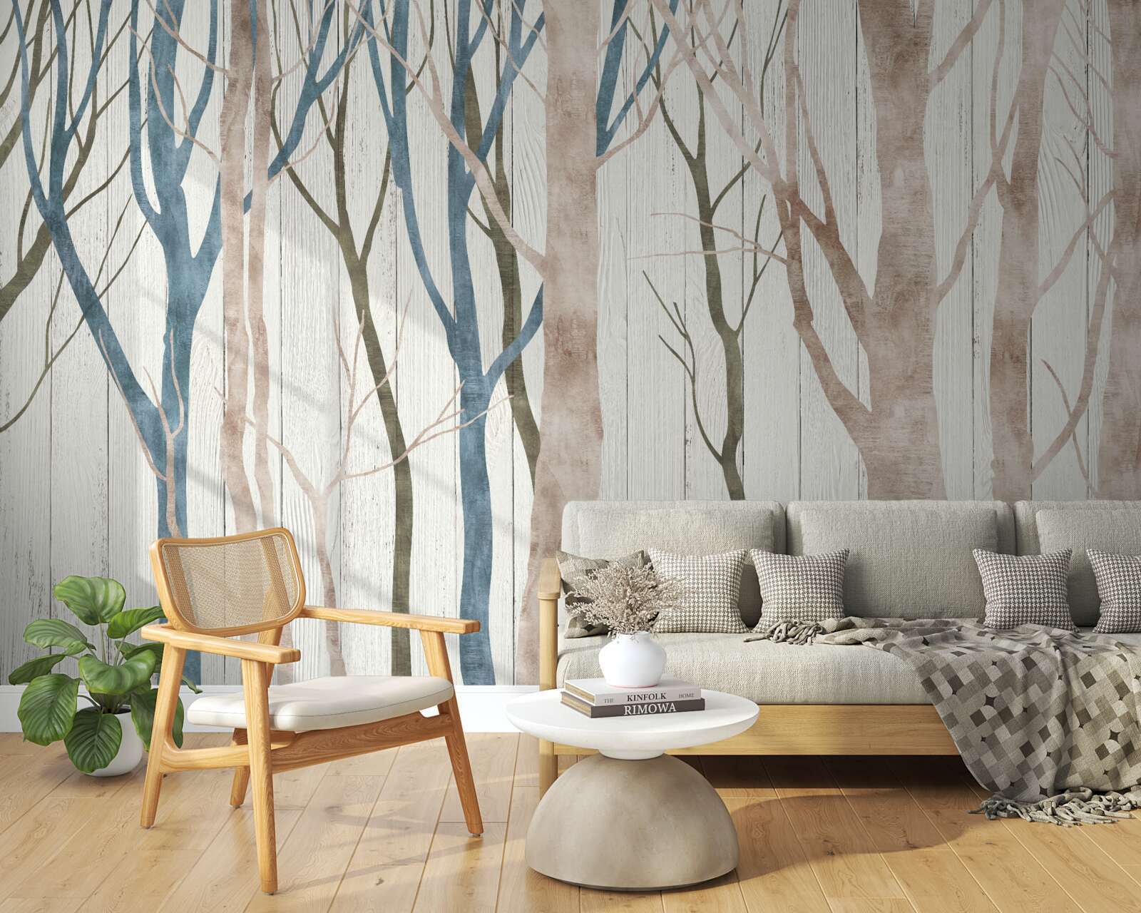 Fototapeta obraz chudého lesa