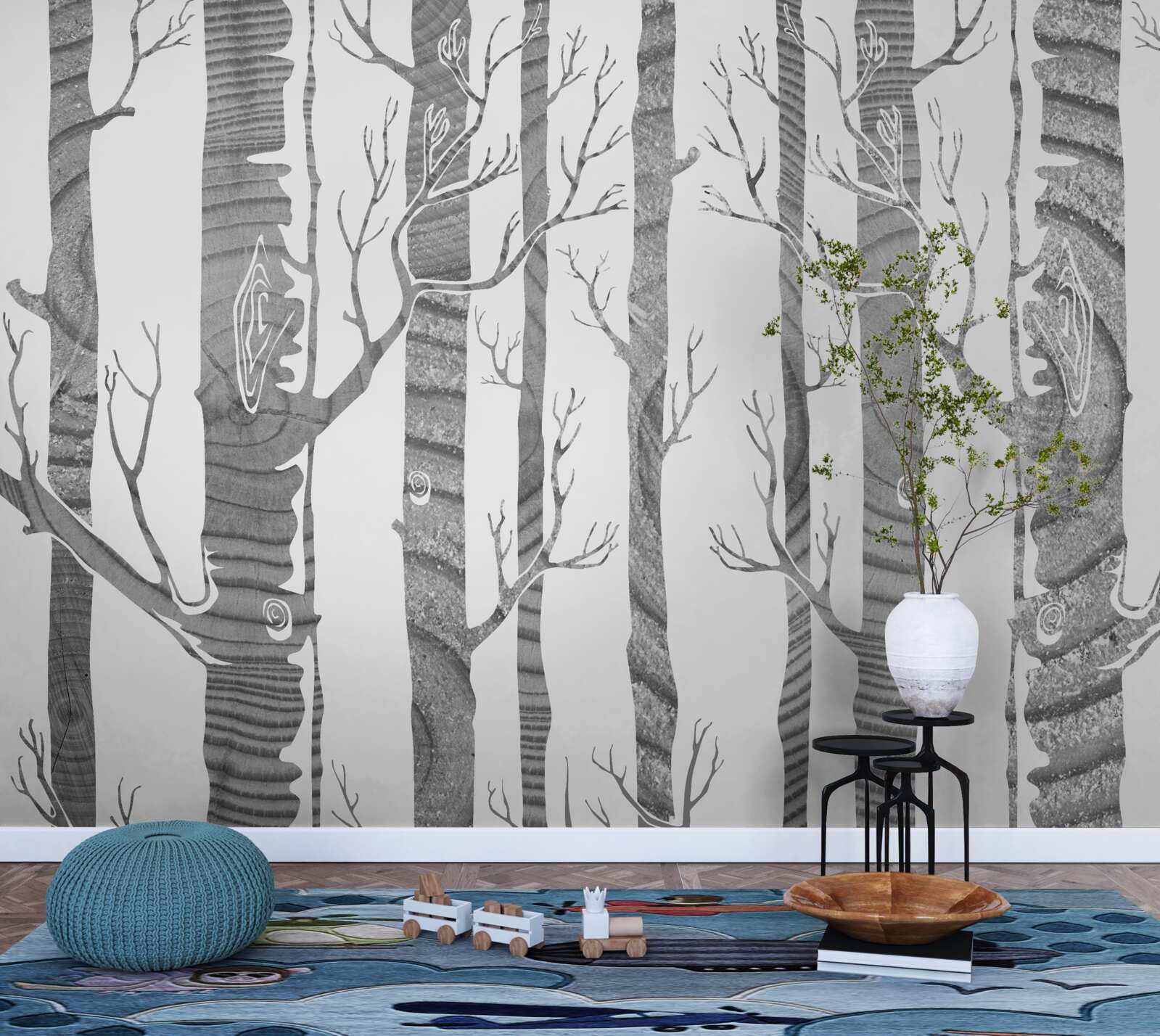 Fototapeta nezvyčajný brezový háj