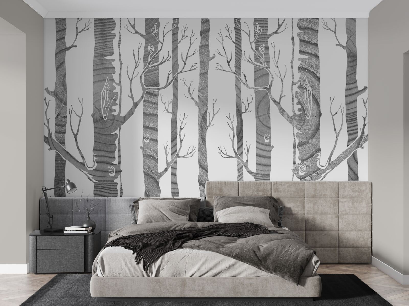 Fototapeta nezvyčajný brezový háj