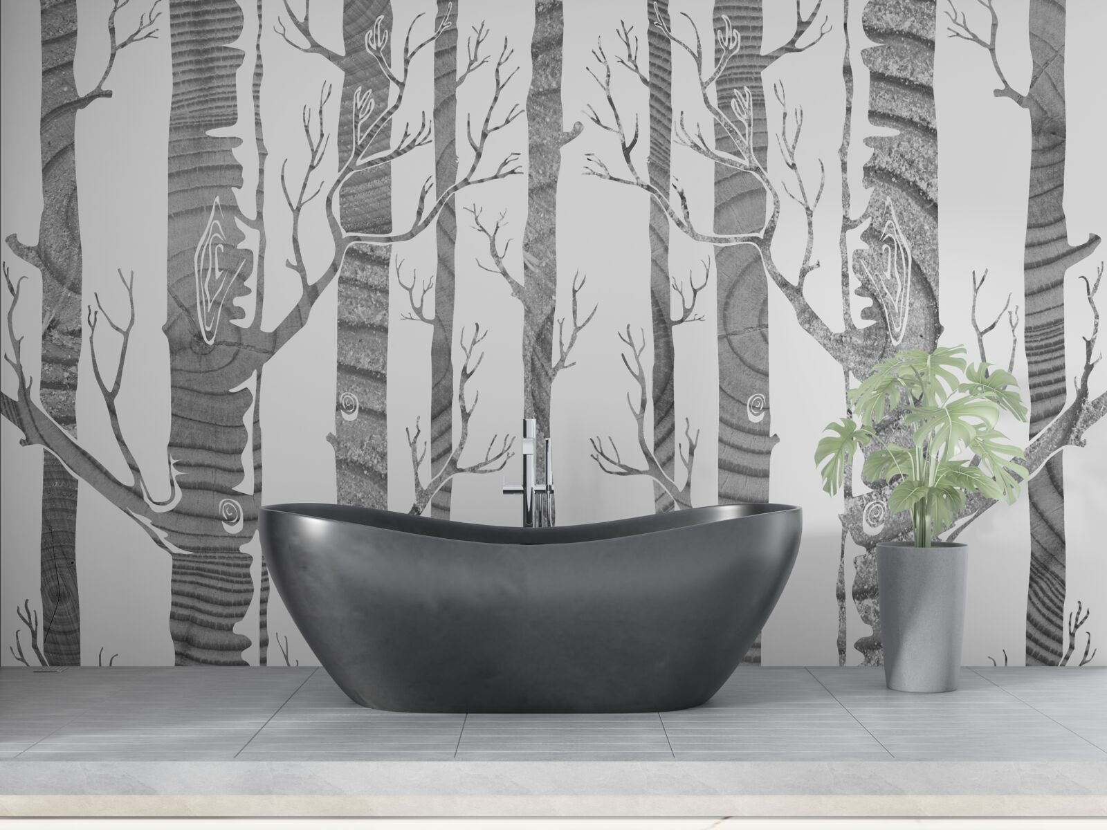 Fototapeta nezvyčajný brezový háj