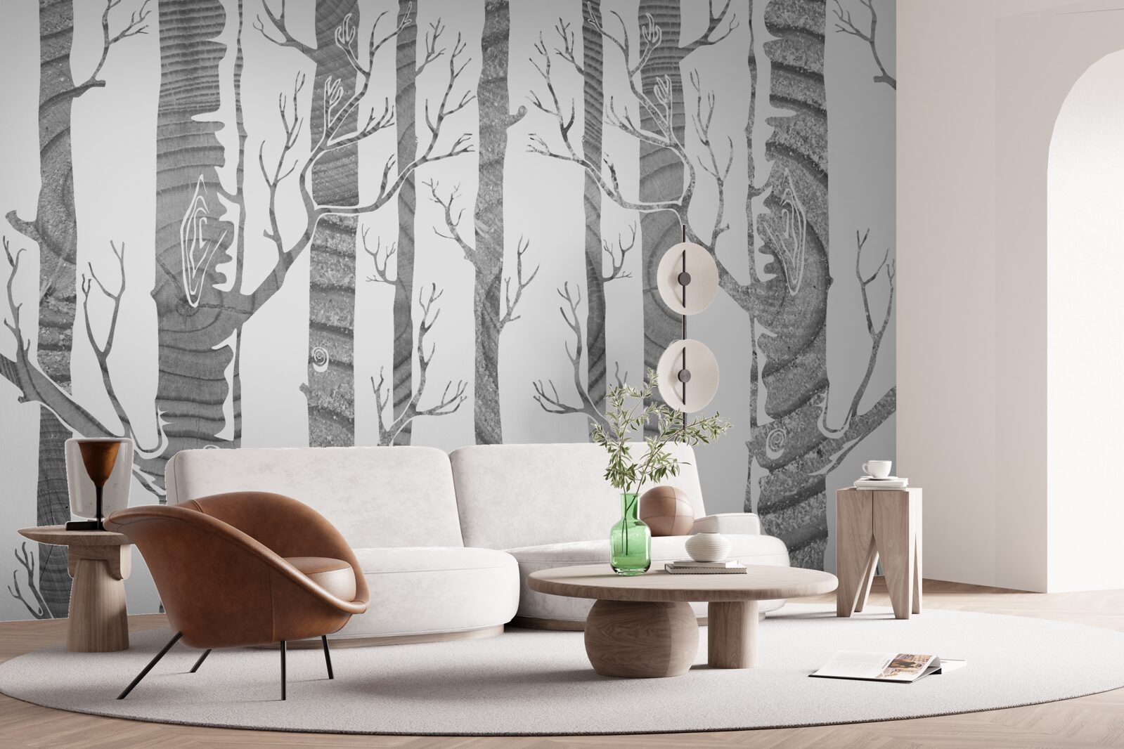 Fototapeta nezvyčajný brezový háj