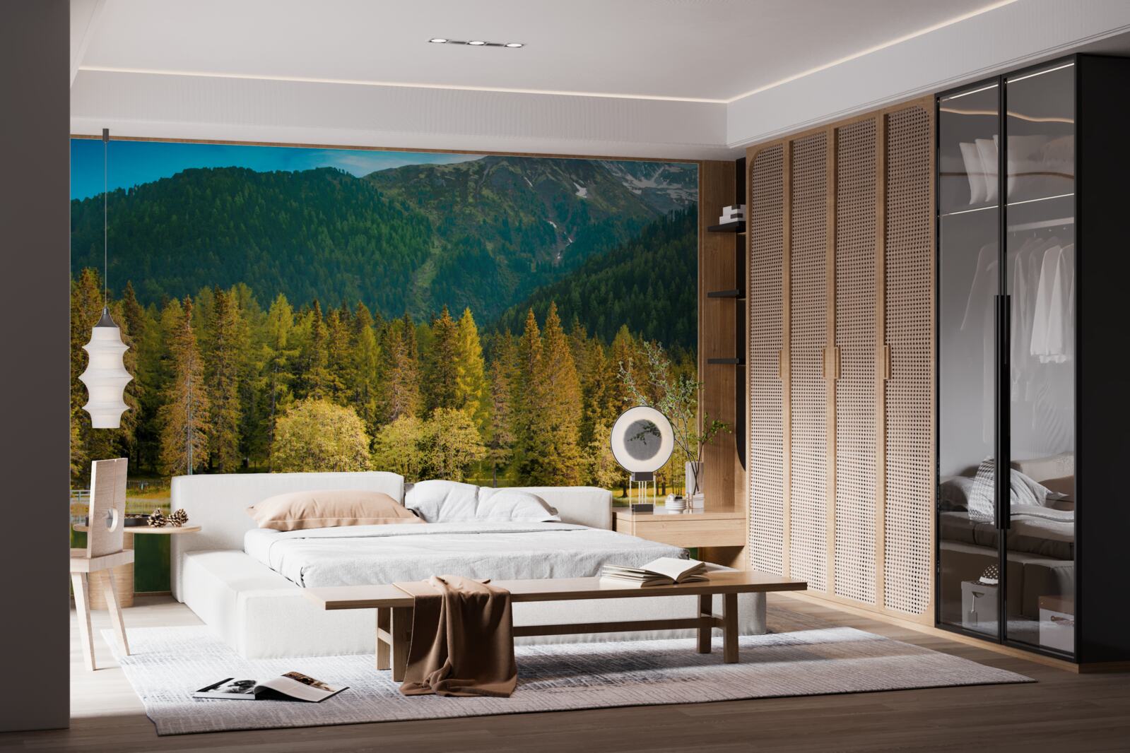 Fototapeta horské jazero v jesennej krajine