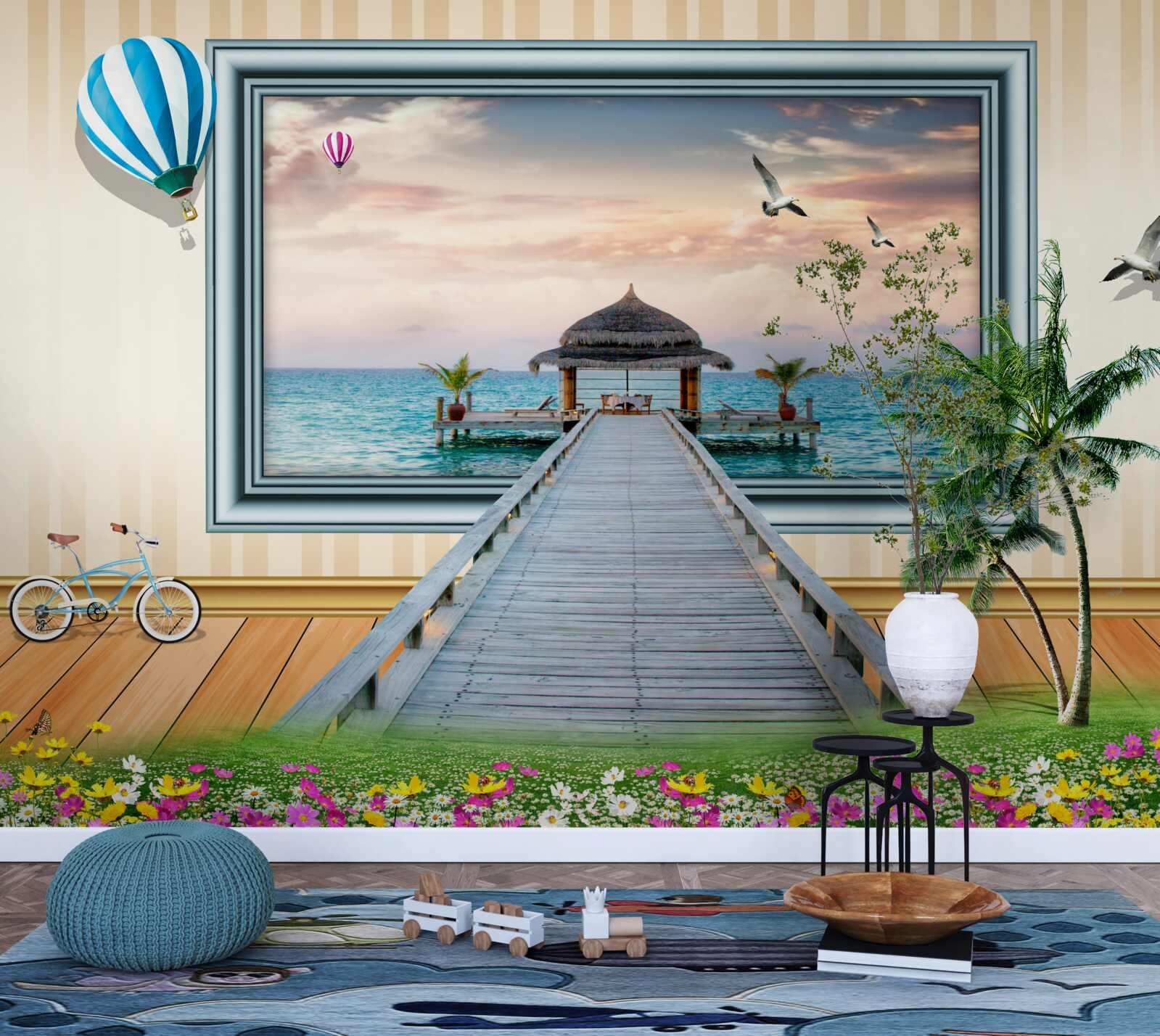 Fototapeta obrázok s morským dokom