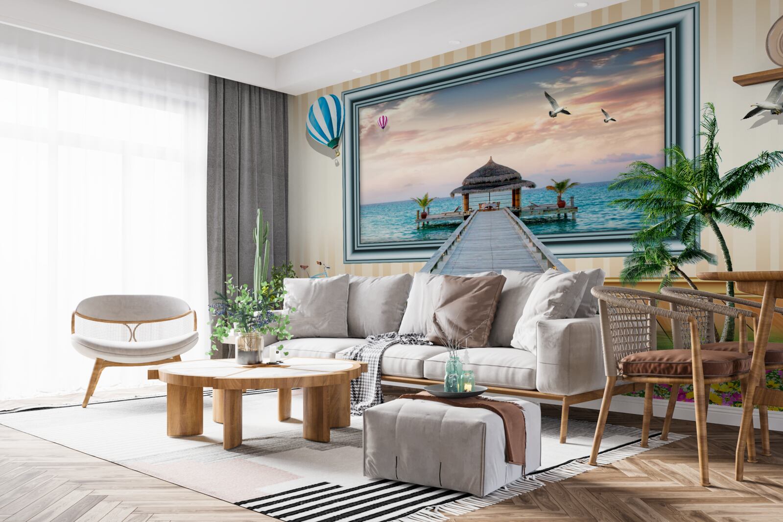 Fototapeta obrázok s morským dokom