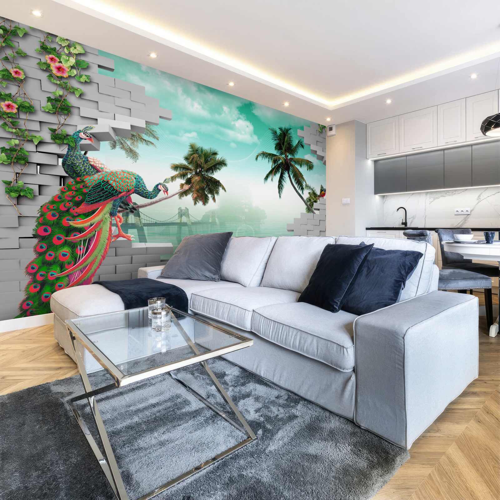 Fototapeta pávy na strome