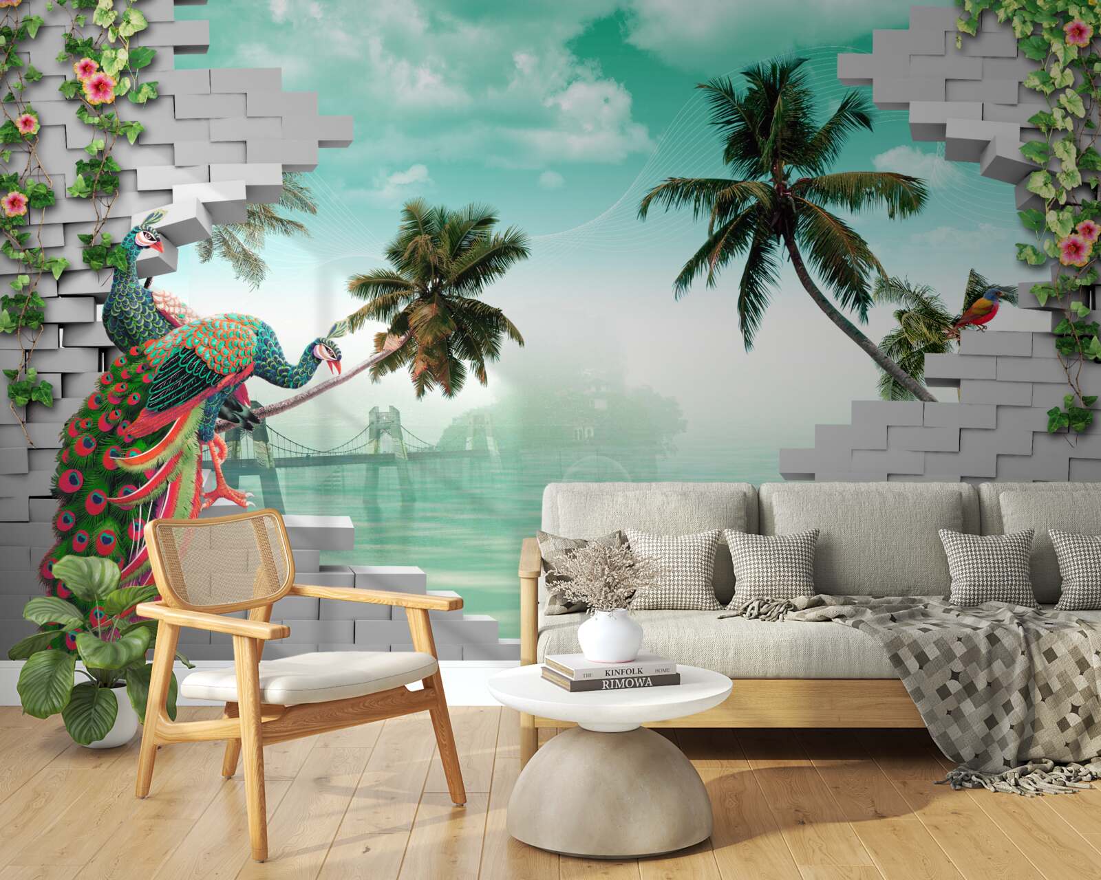 Fototapeta pávy na strome