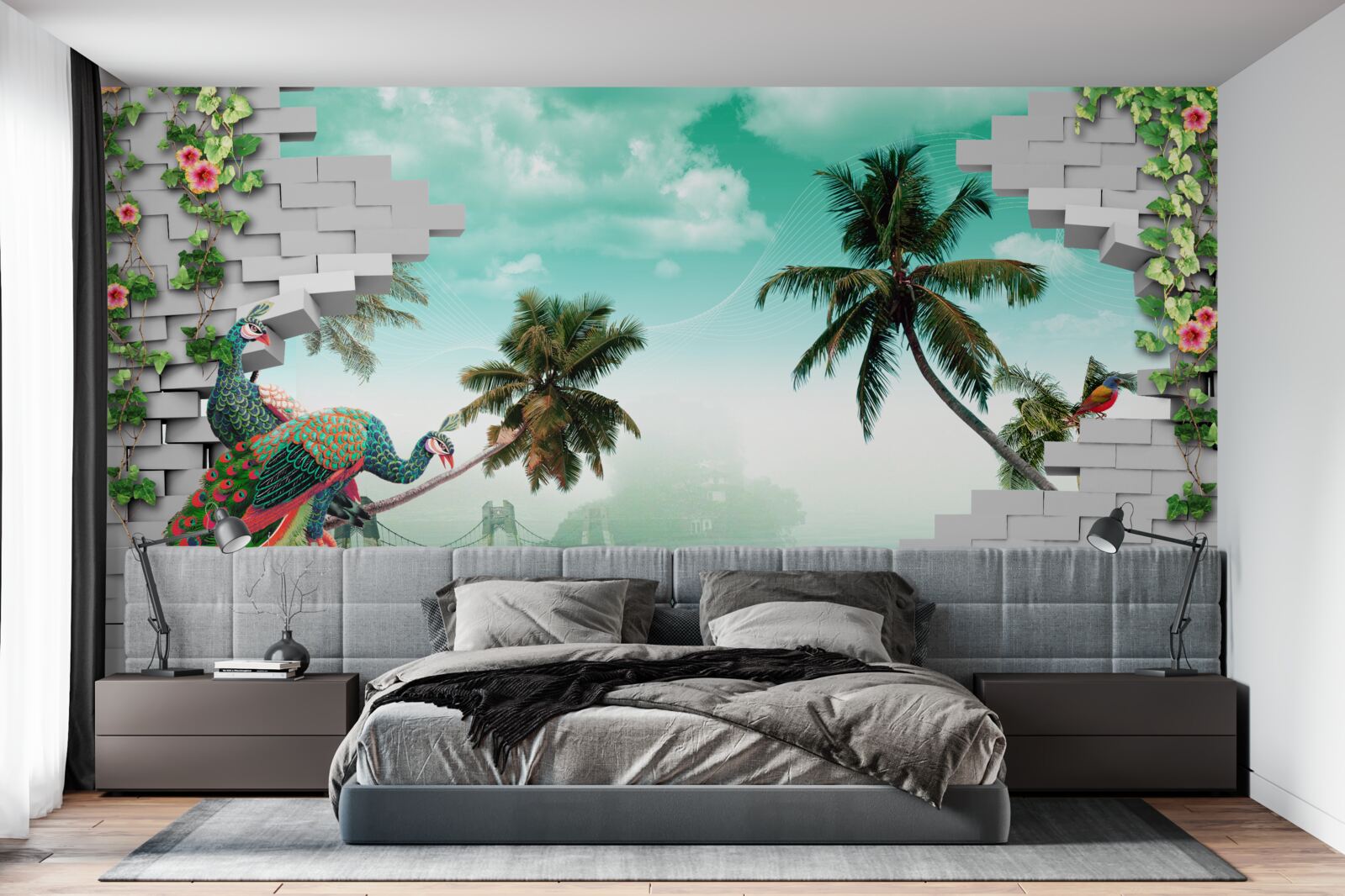 Fototapeta pávy na strome