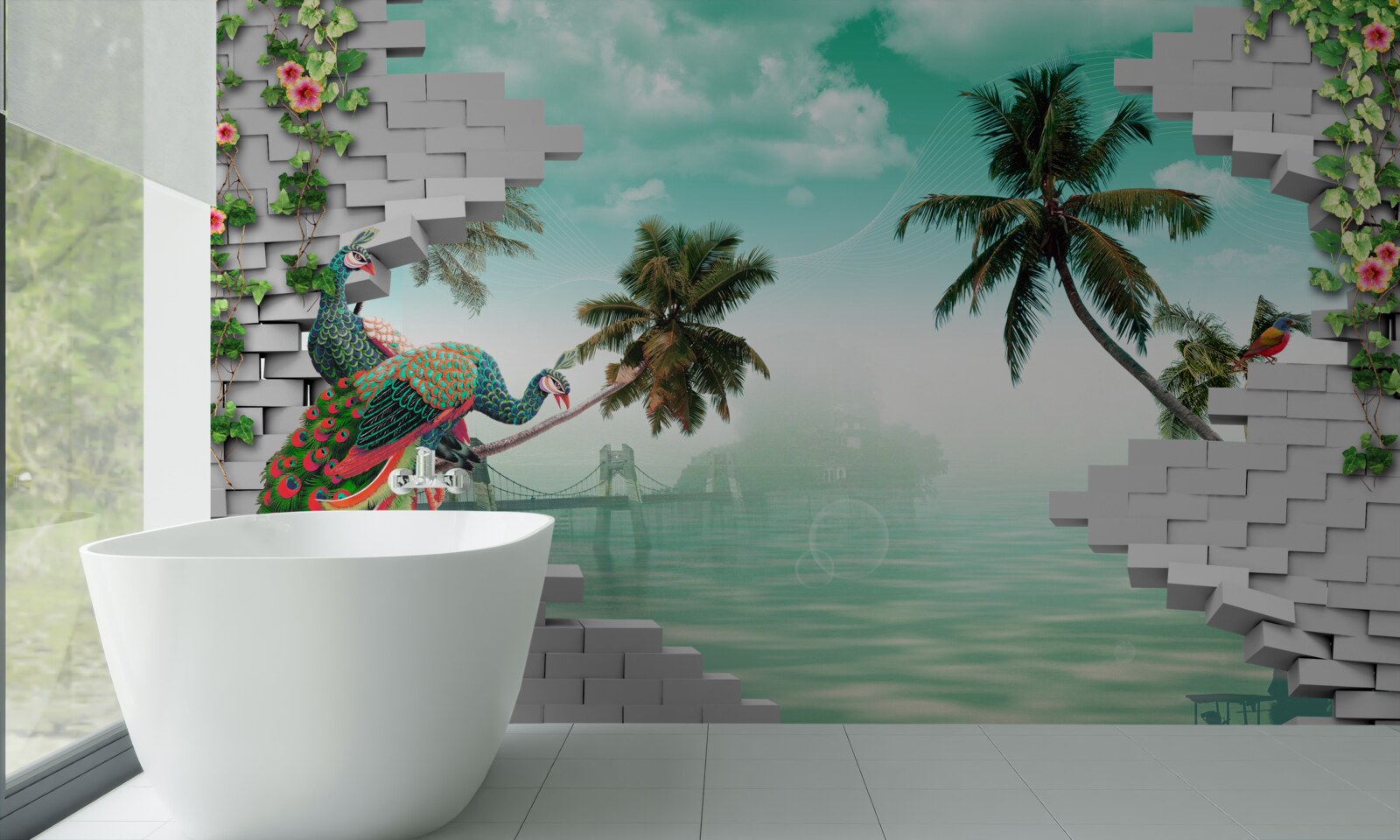 Fototapeta pávy na strome