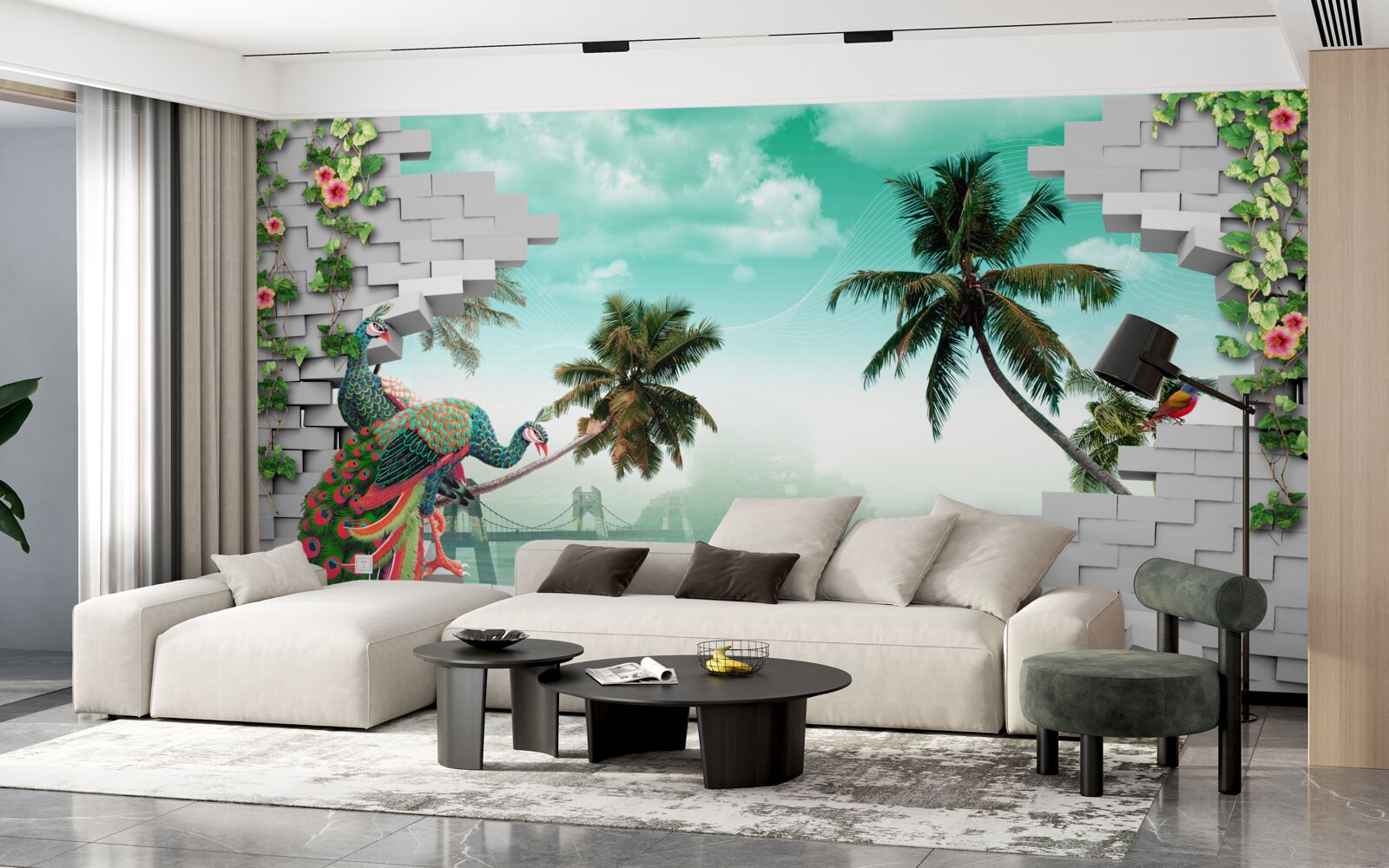 Fototapeta pávy na strome