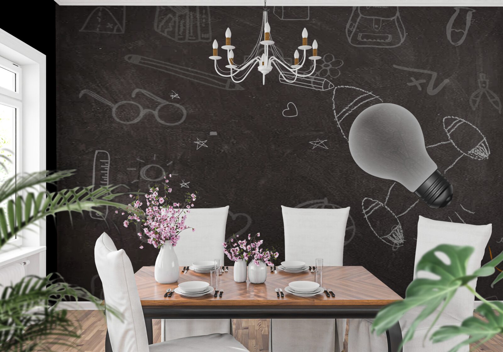 Fototapeta na tabuli s kriedou - učenie spojené s kreativitou