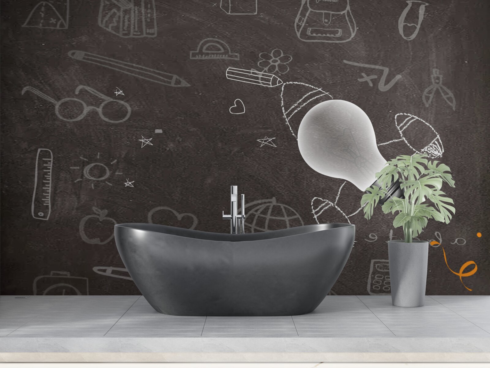 Fototapeta na tabuli s kriedou - učenie spojené s kreativitou