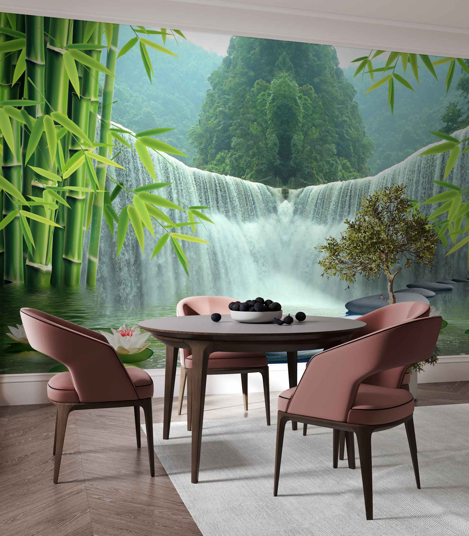 Fototapeta očarujúci vodopád hlboko v džungli