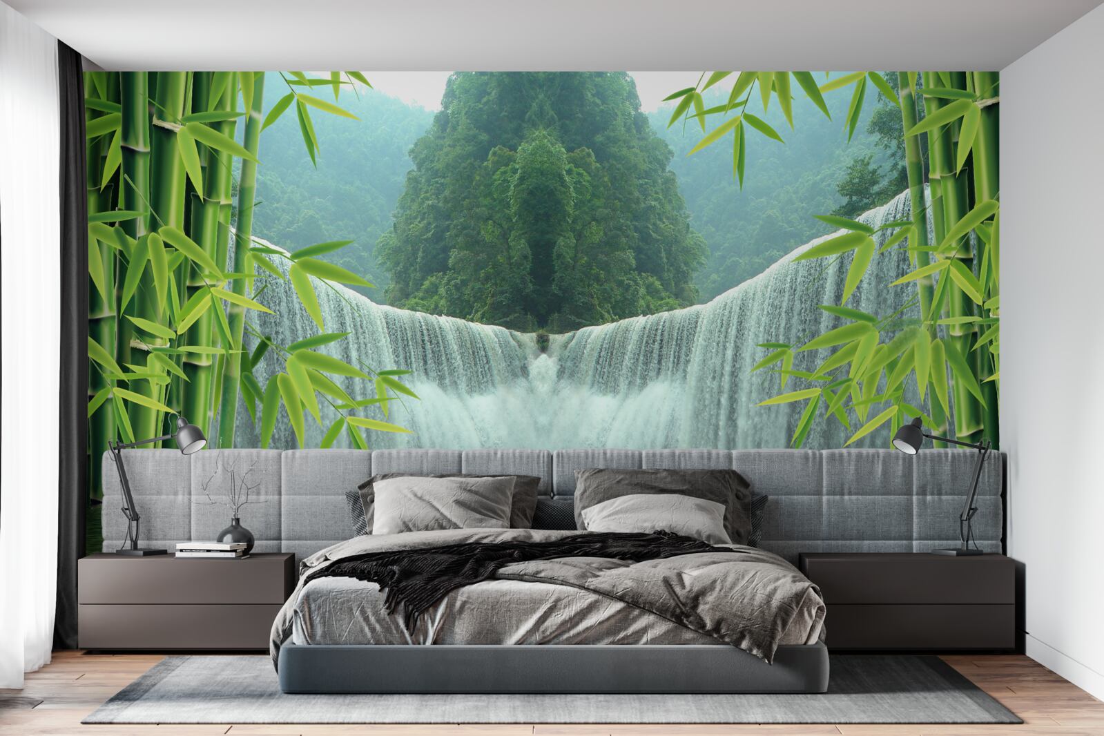 Fototapeta očarujúci vodopád hlboko v džungli