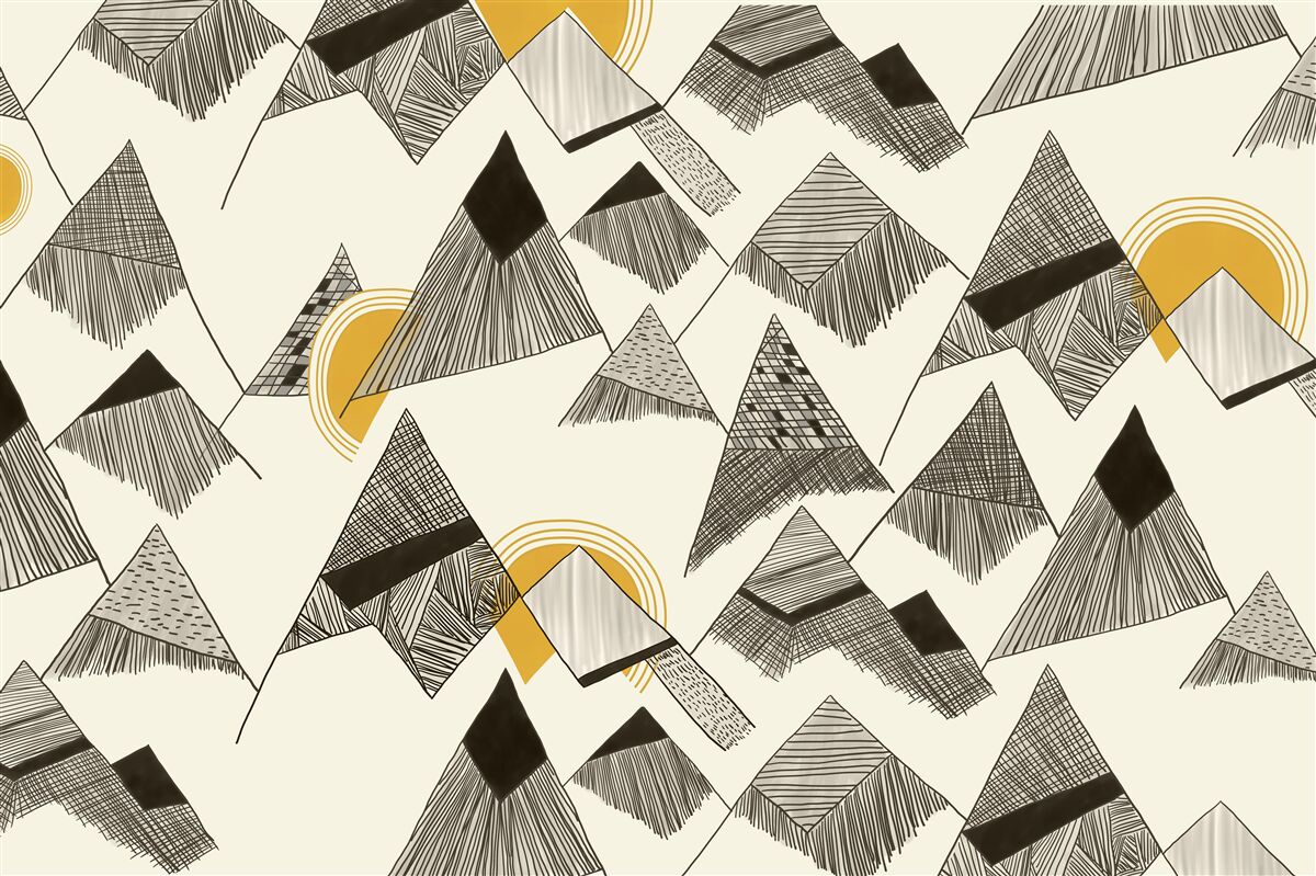 Fototapeta ostré štíty a štíty hôr