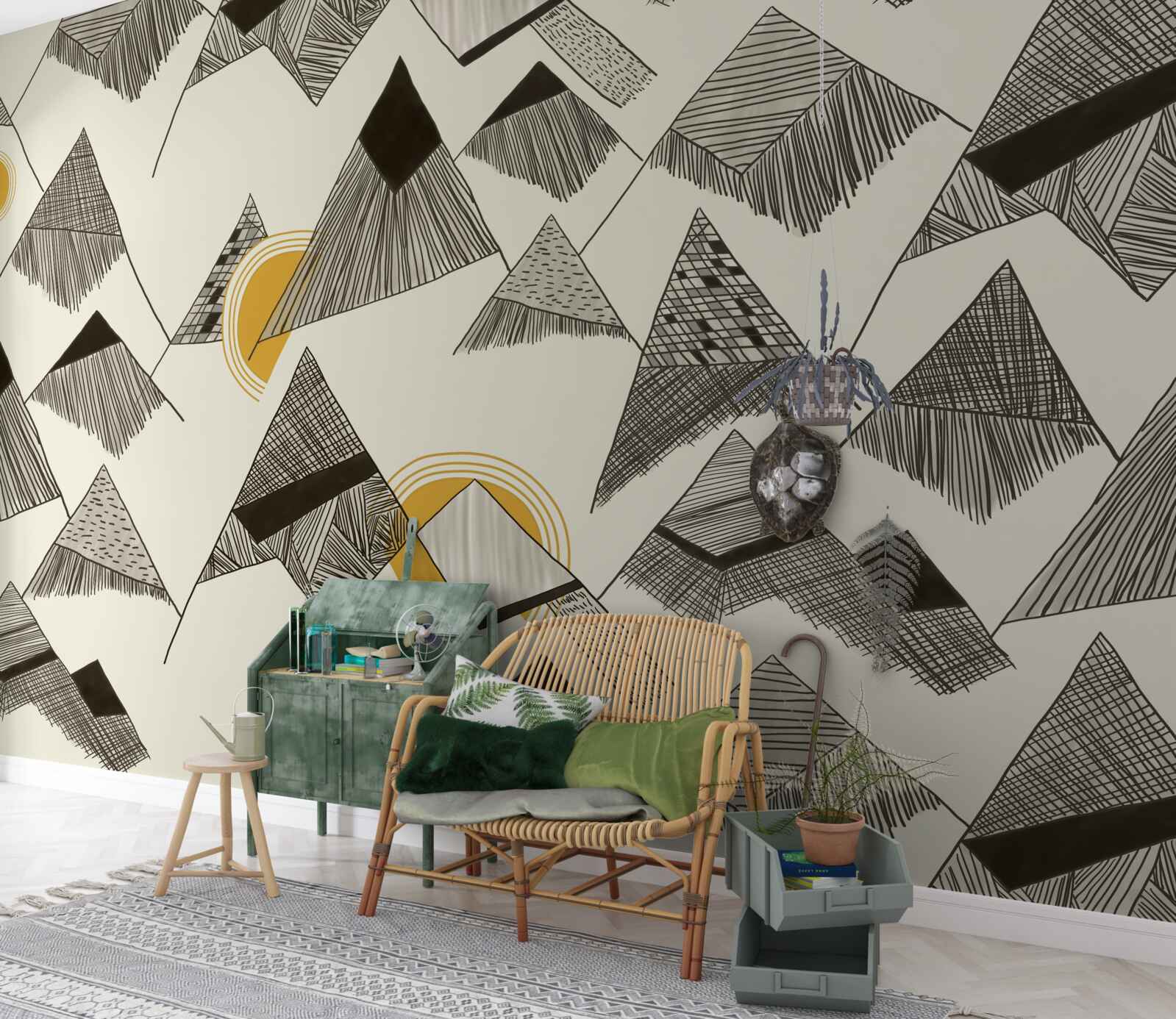 Fototapeta ostré štíty a štíty hôr