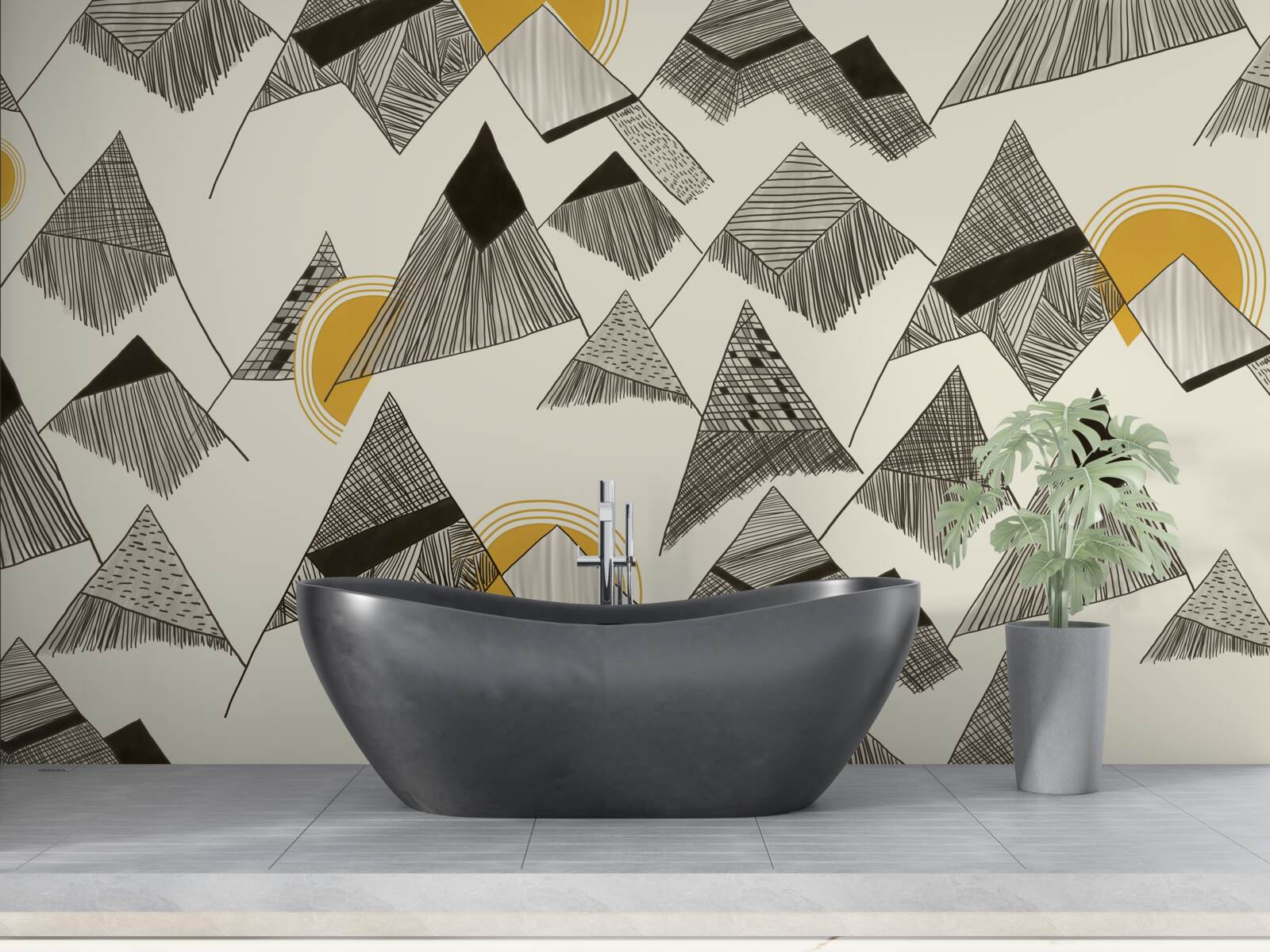 Fototapeta ostré štíty a štíty hôr