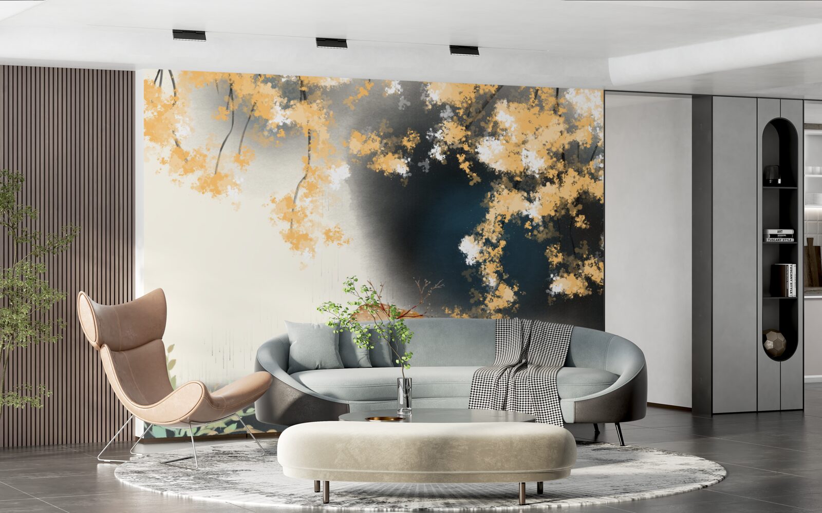 Fototapeta kamzíky v hmlistých jesenných húštinách