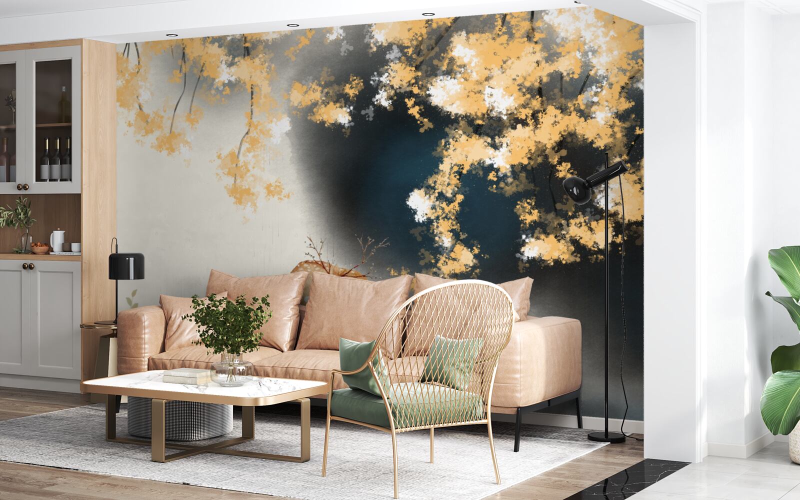 Fototapeta kamzíky v hmlistých jesenných húštinách